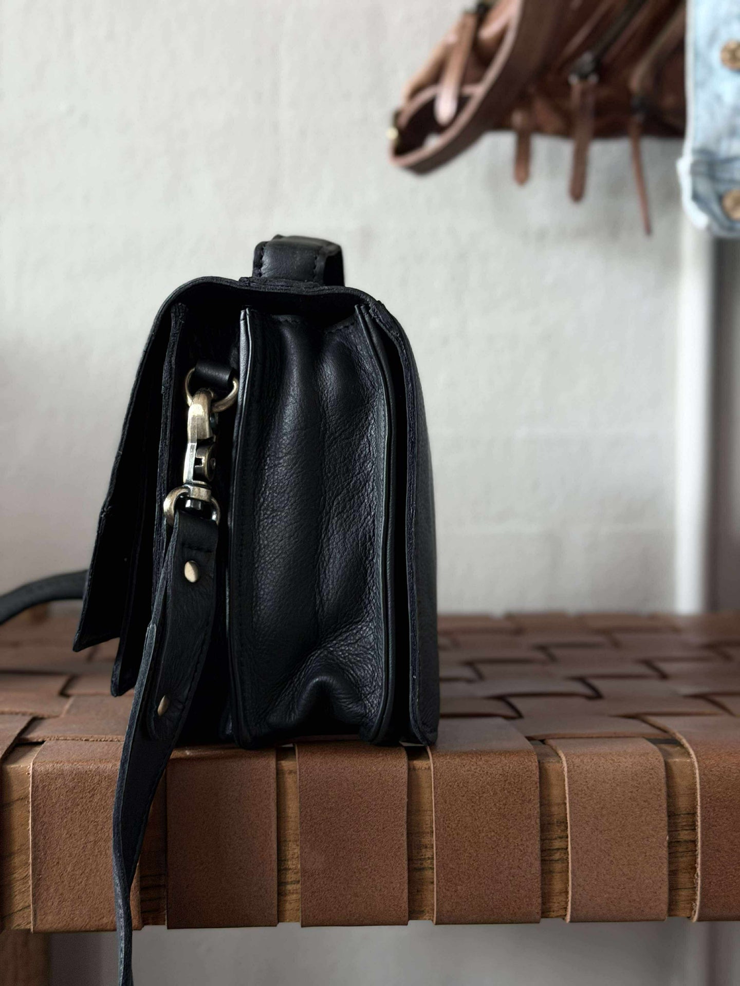 Crossover Svart Läder – Stor