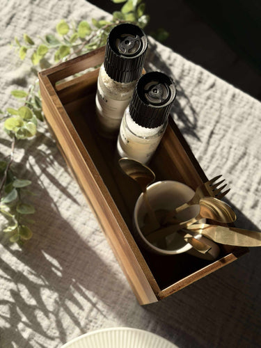 Låda i akaciaträ - 30cm