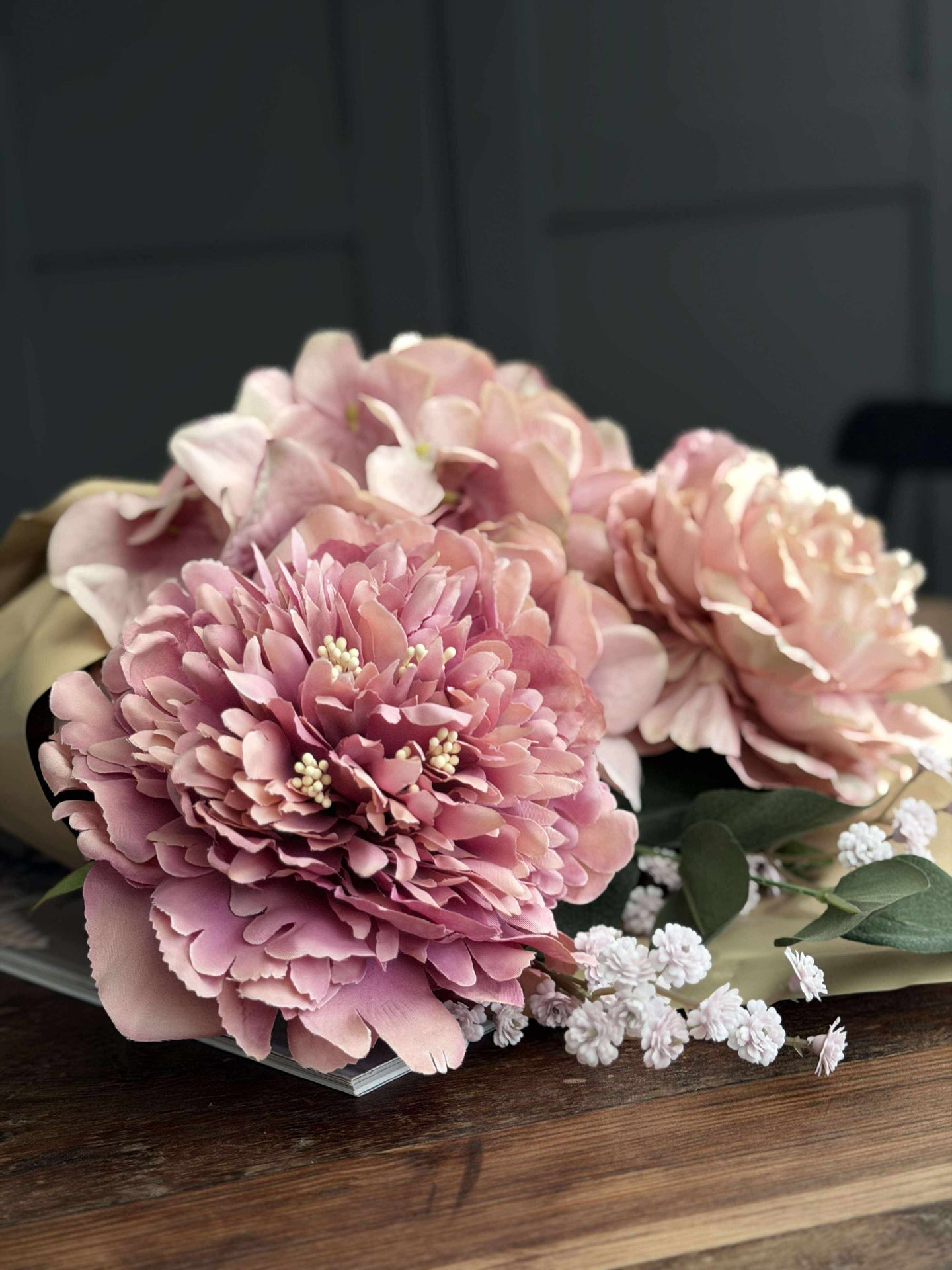Bukett - Hortensia rosa