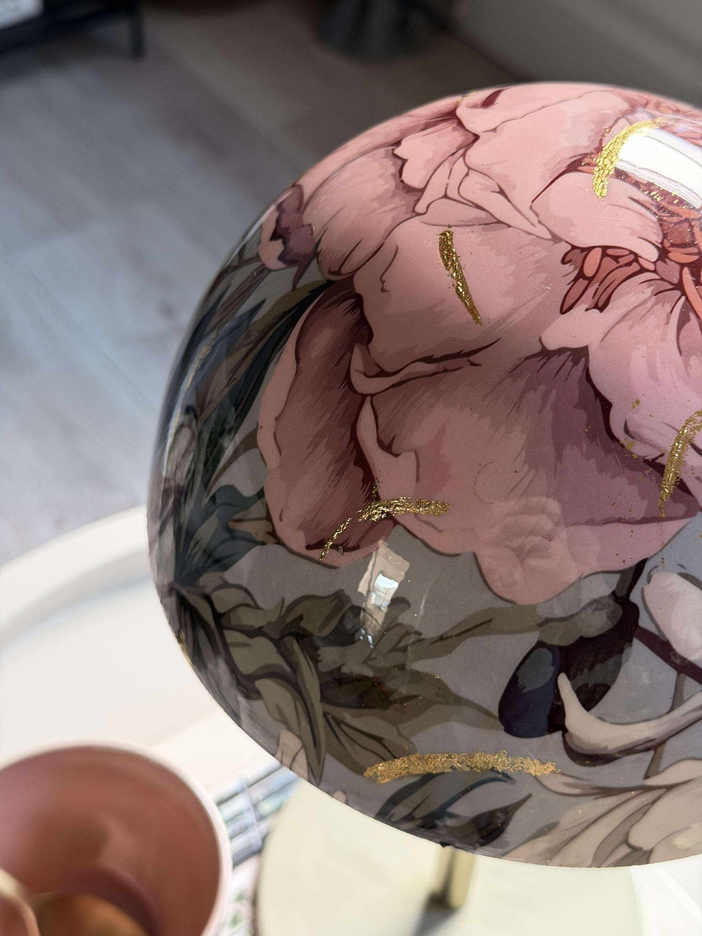 Bordslampa blomma / guld