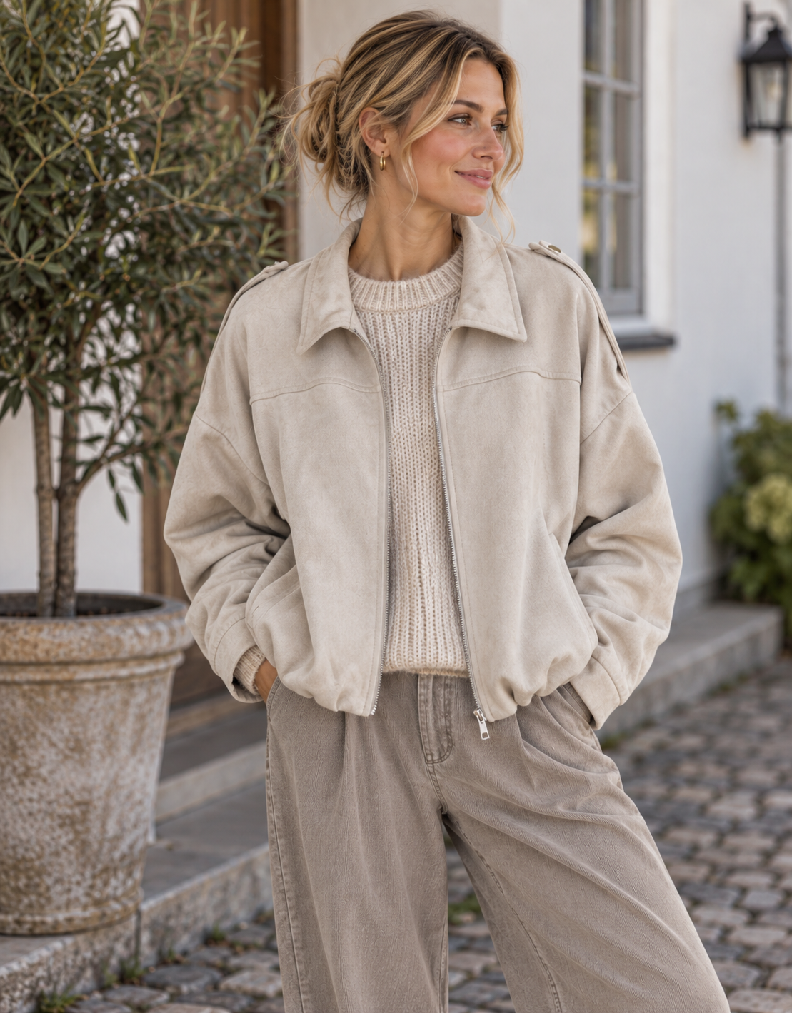 Jakke Juno - Beige