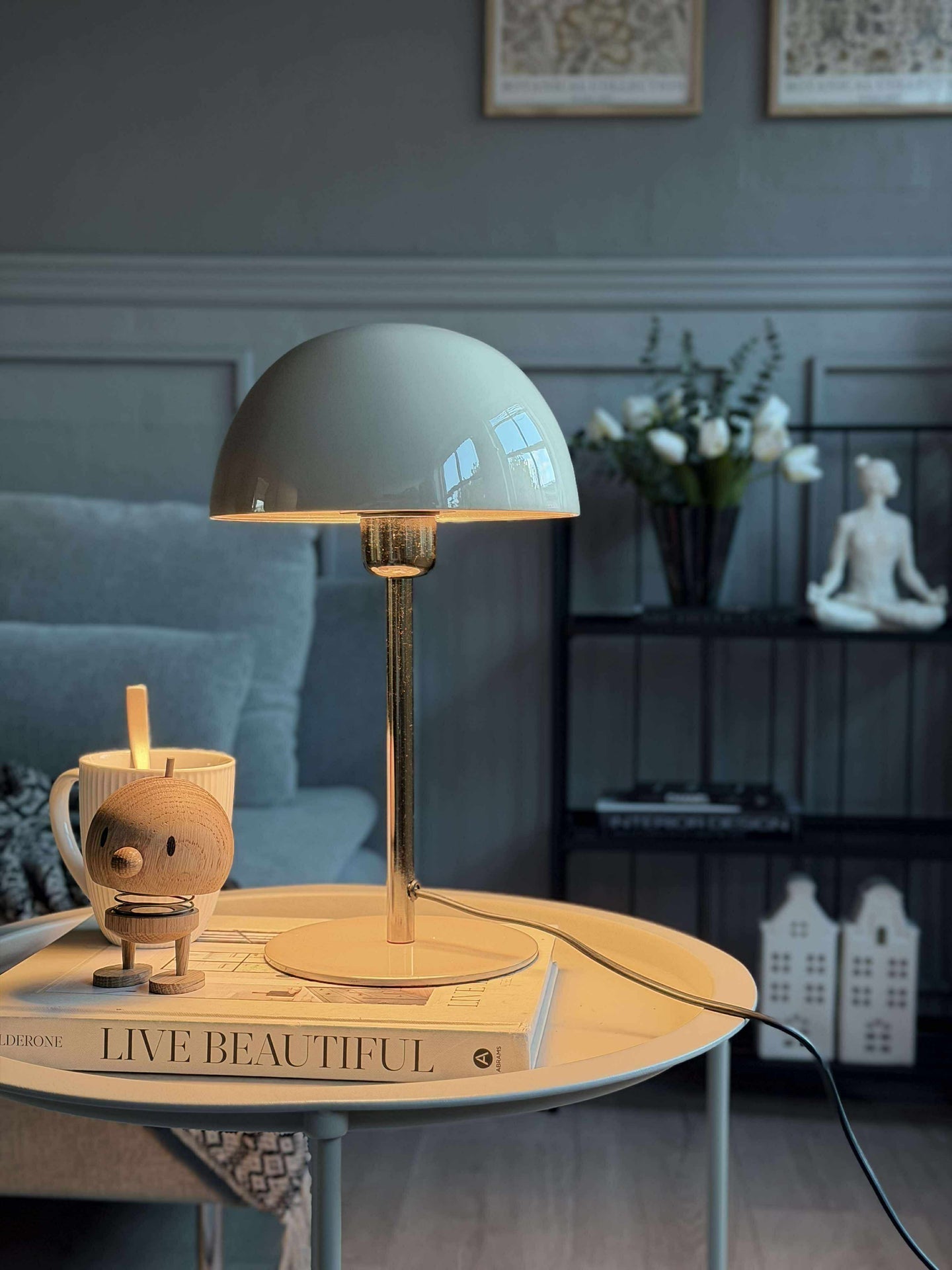 Bordslampa Sand / guld