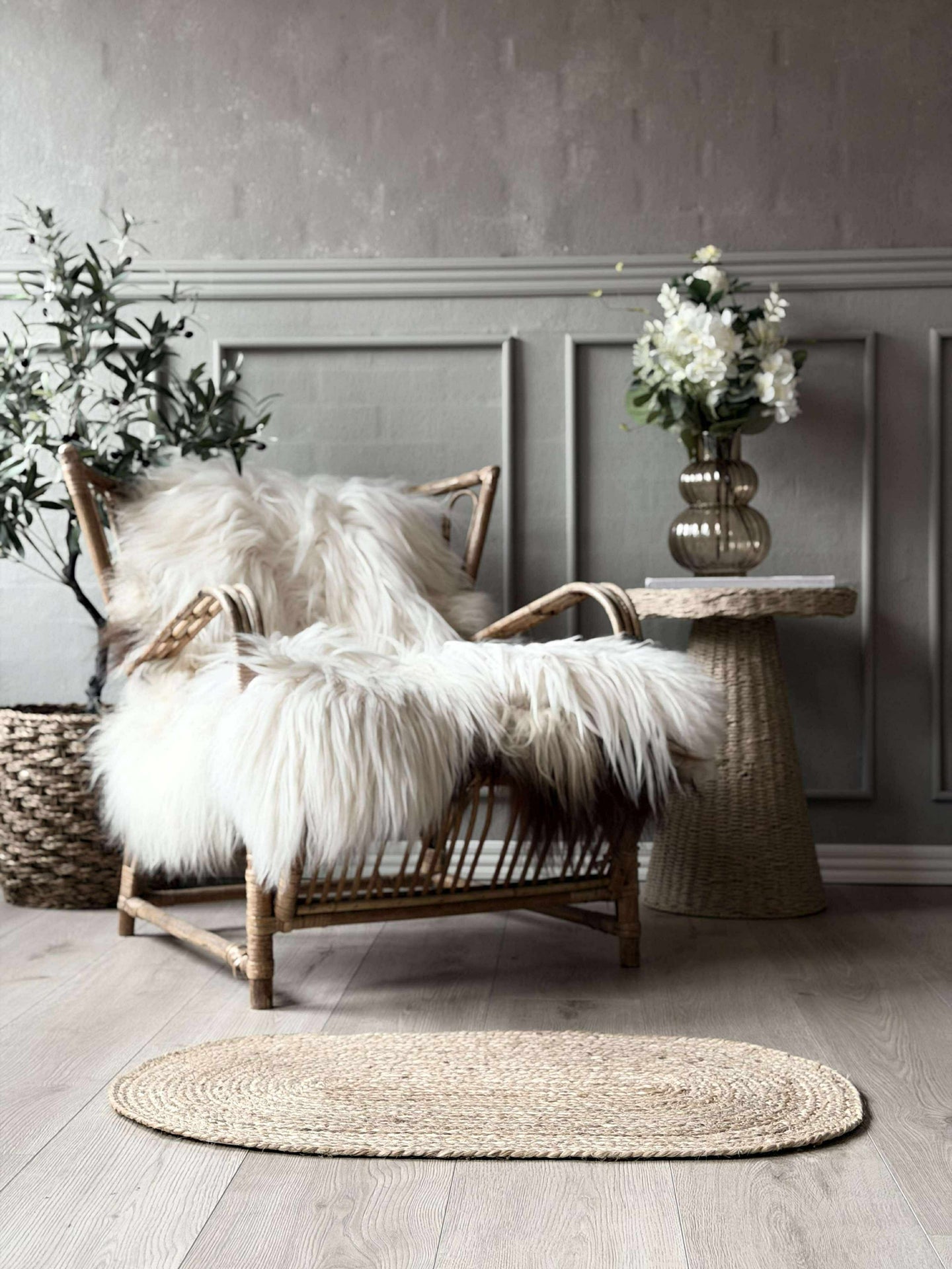 Dörrmatta Jute Oval