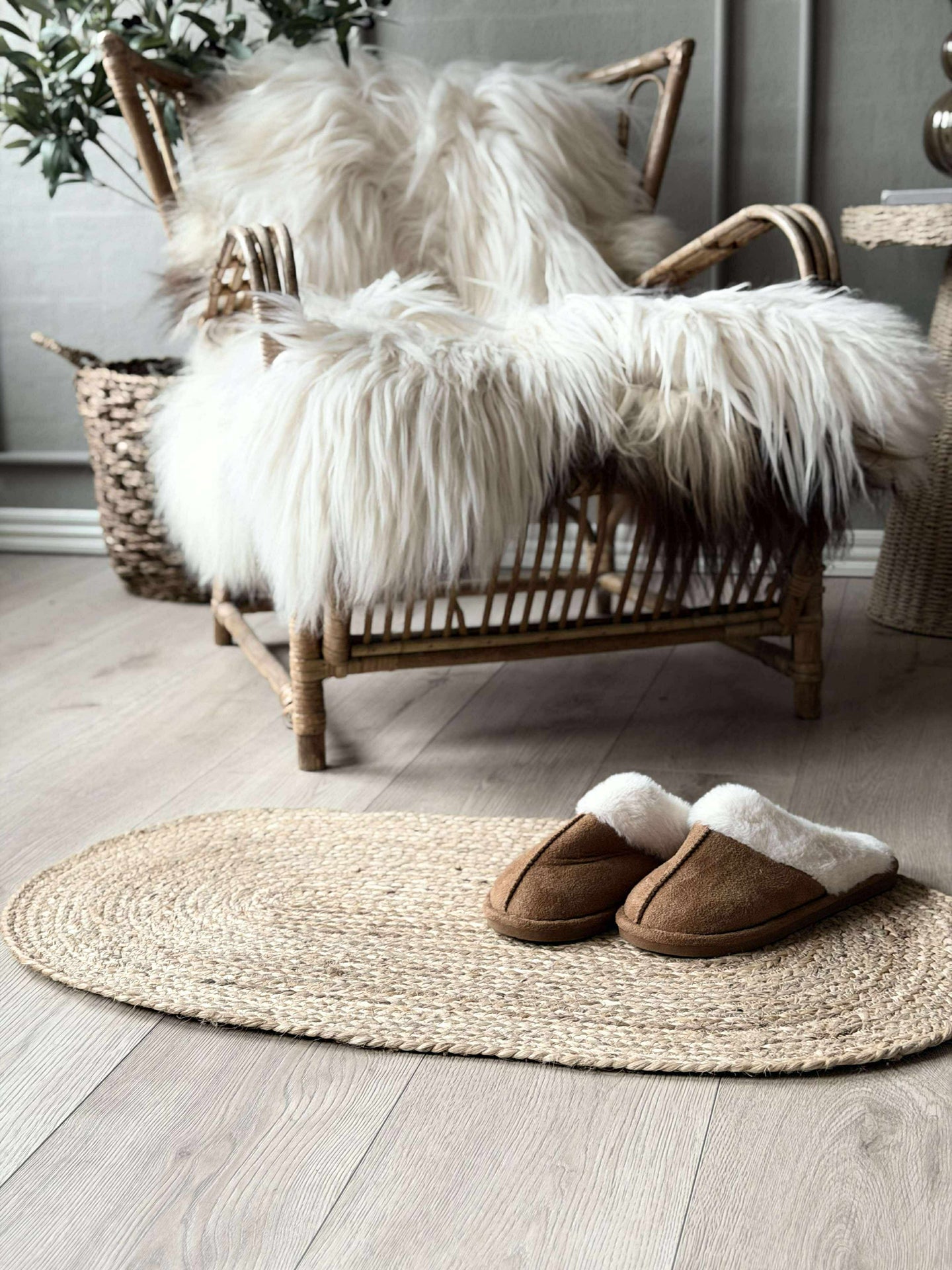 Dörrmatta Jute Oval