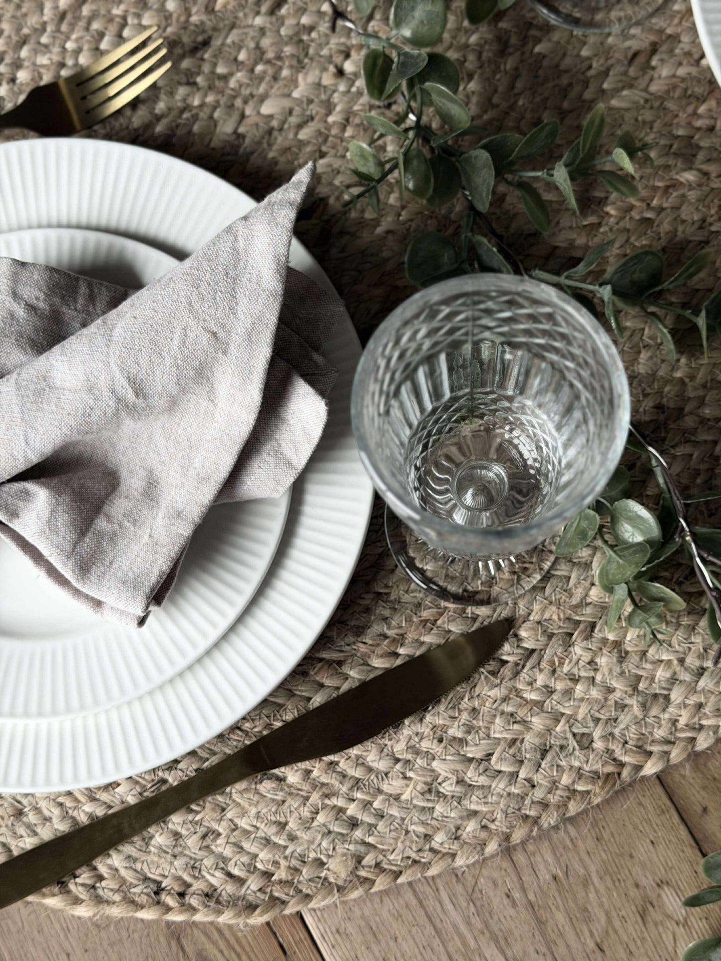 Dörrmatta Jute Oval