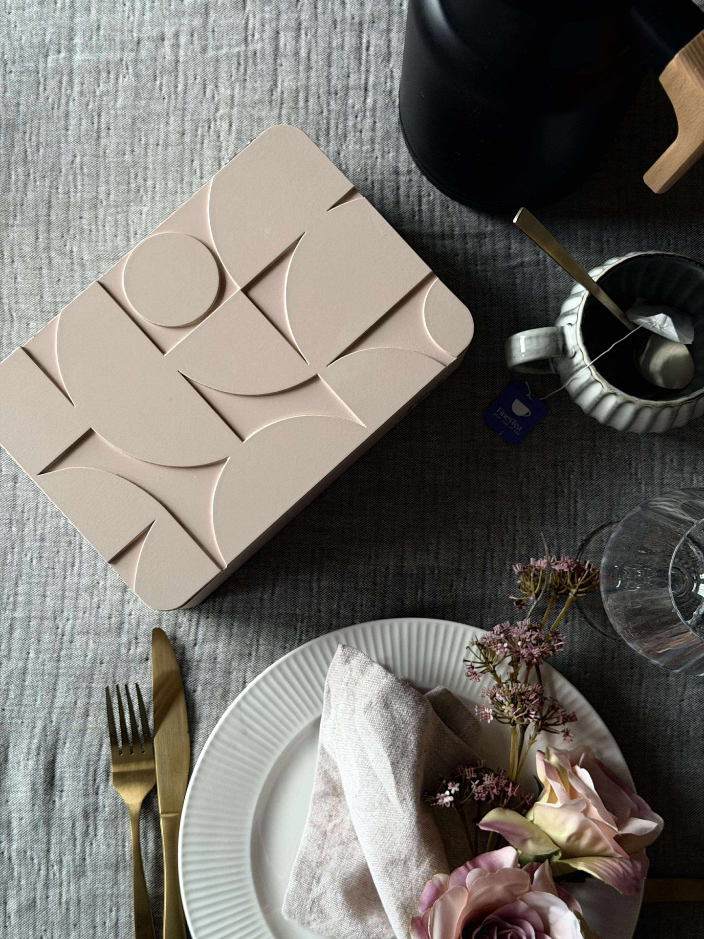 TE-korg - Crème eller Rosa