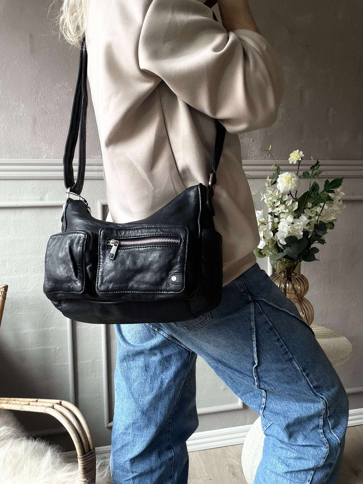 Axelväska Sienna - Black Nero