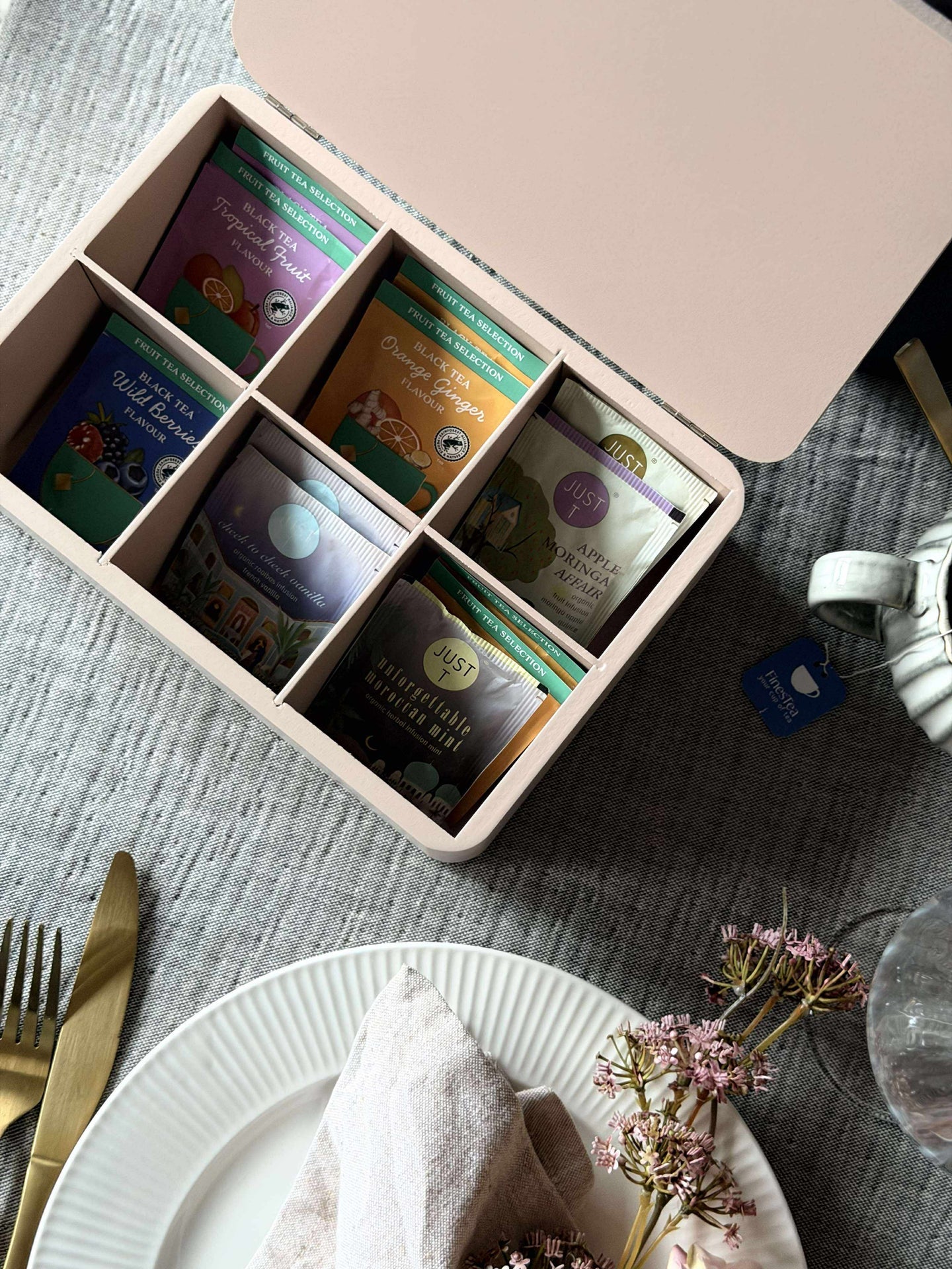 TE-korg - Crème eller Rosa