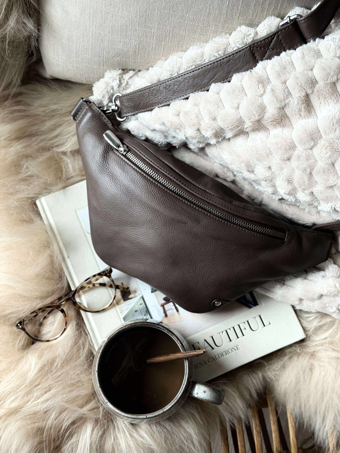 Bumbag Aura - Dark taupe