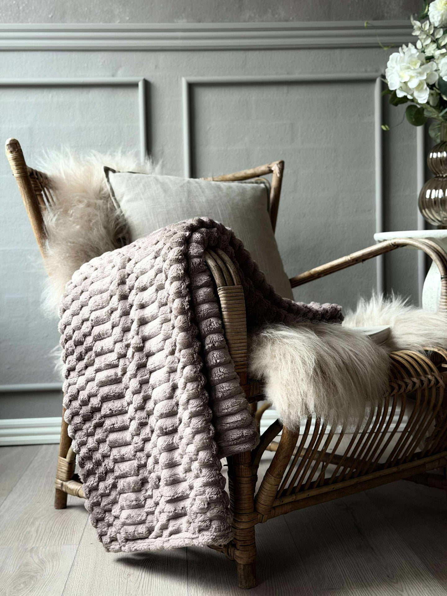 Pläd SUPER SOFT - Taupe
