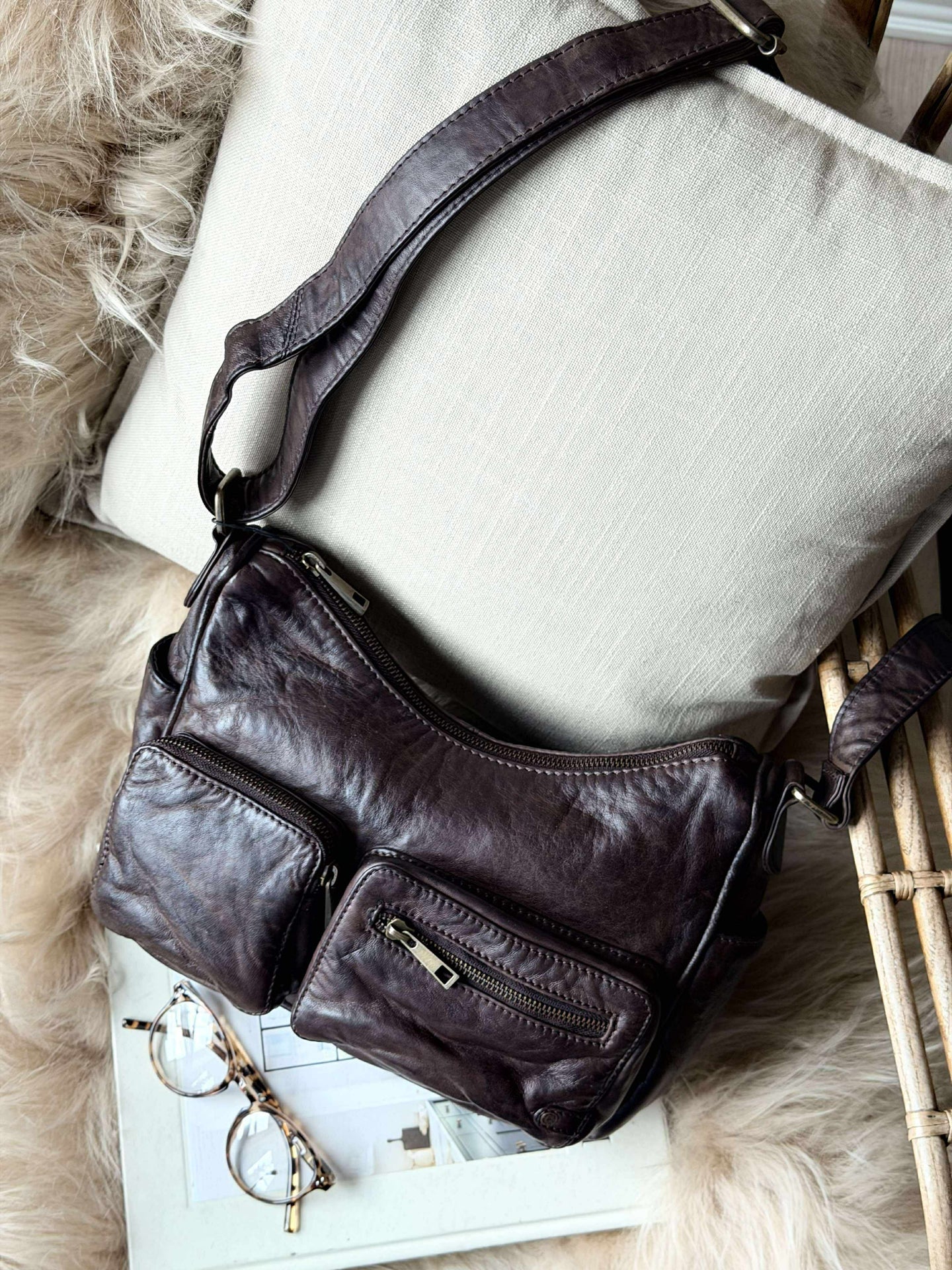 Axelväska Sienna - Winter brown