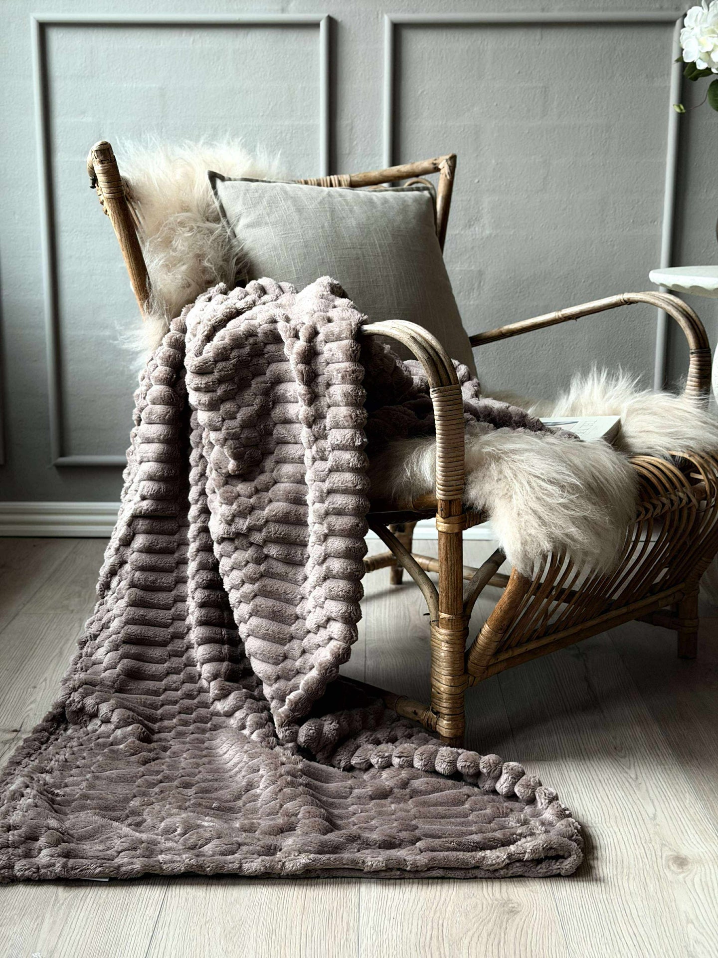Pläd SUPER SOFT - Taupe