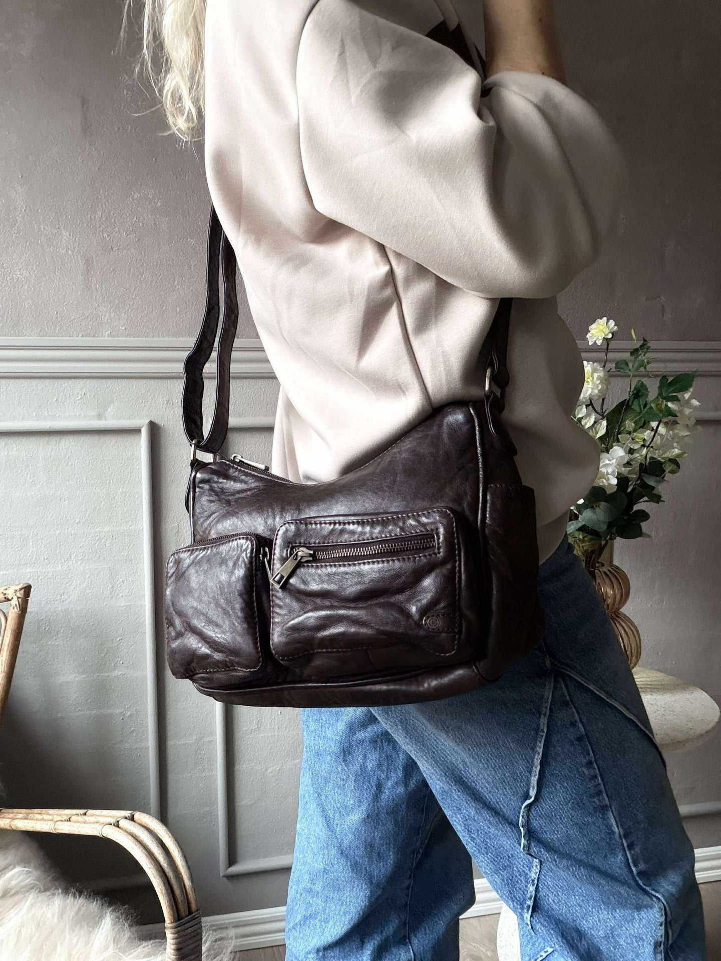 Axelväska Sienna - Winter brown