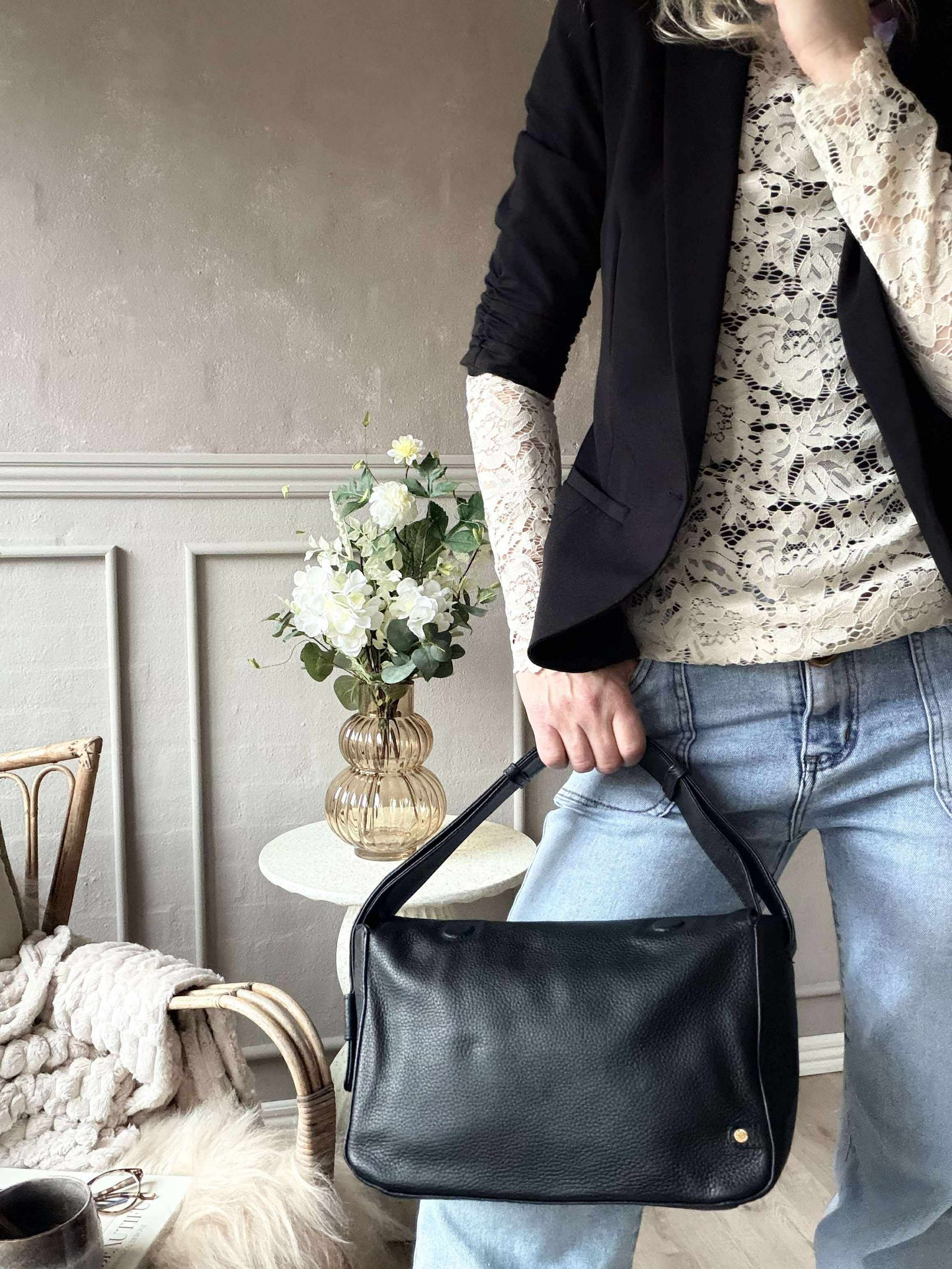 Axelväska Dalia - Svart