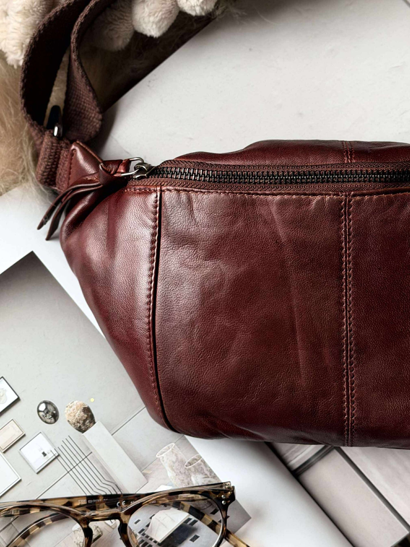 Bumbag JUNE - New Dark cognac