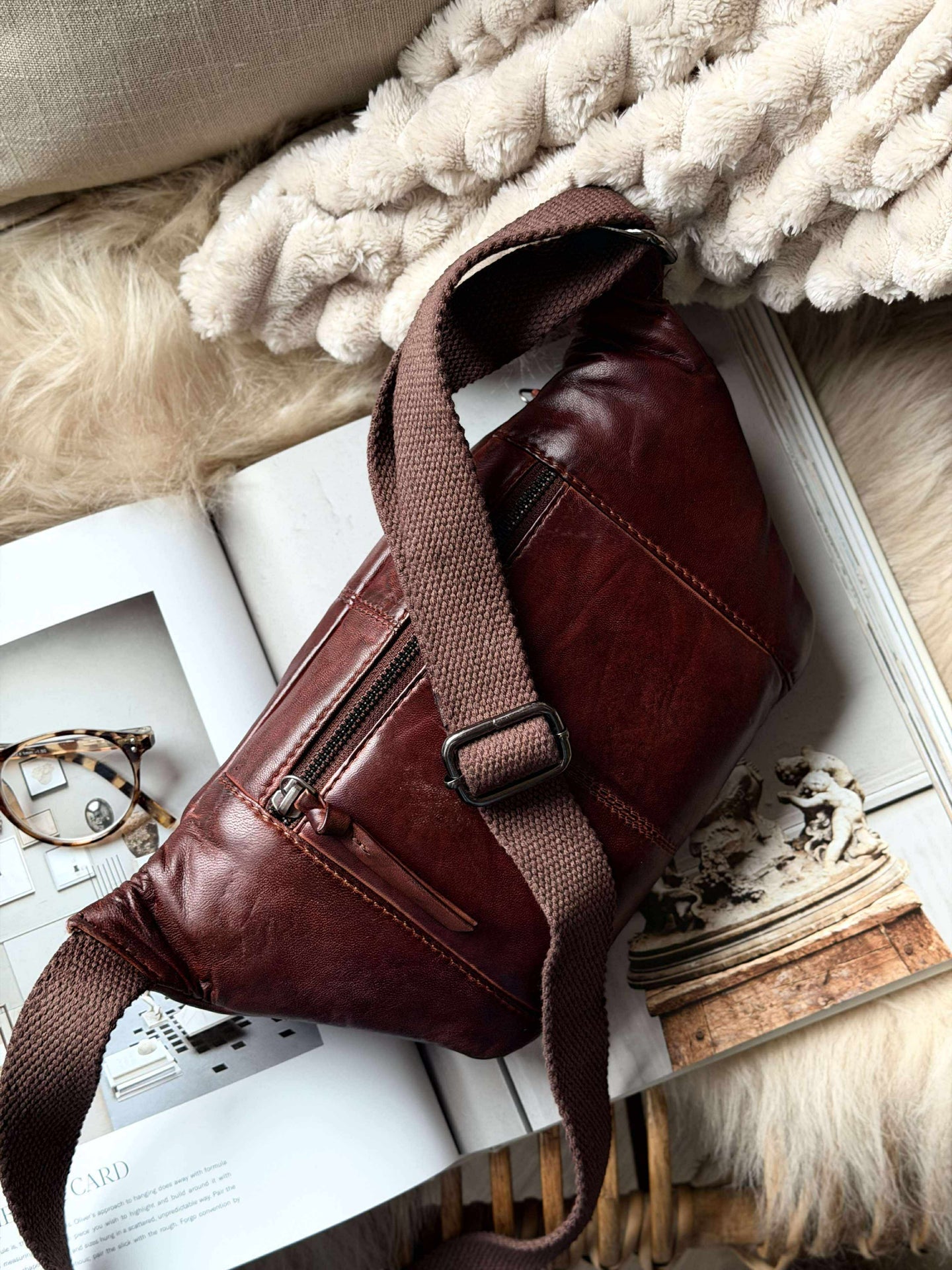 Bumbag JUNE - New Dark cognac