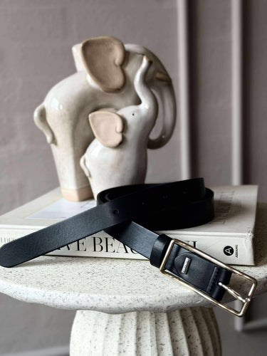 Jeansbälte - Svart / guld