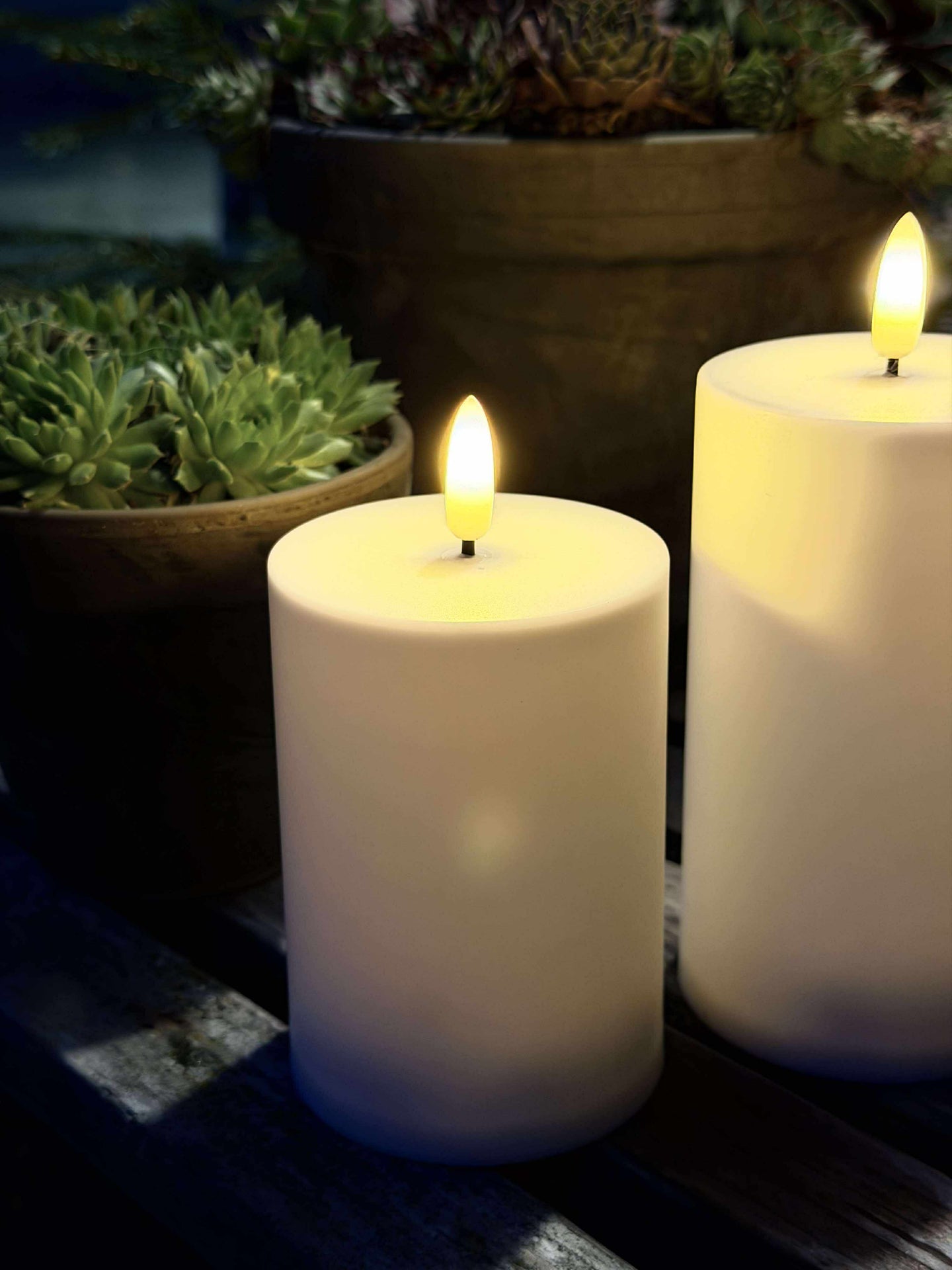 Utomhus Blockljus - Set med 3 st