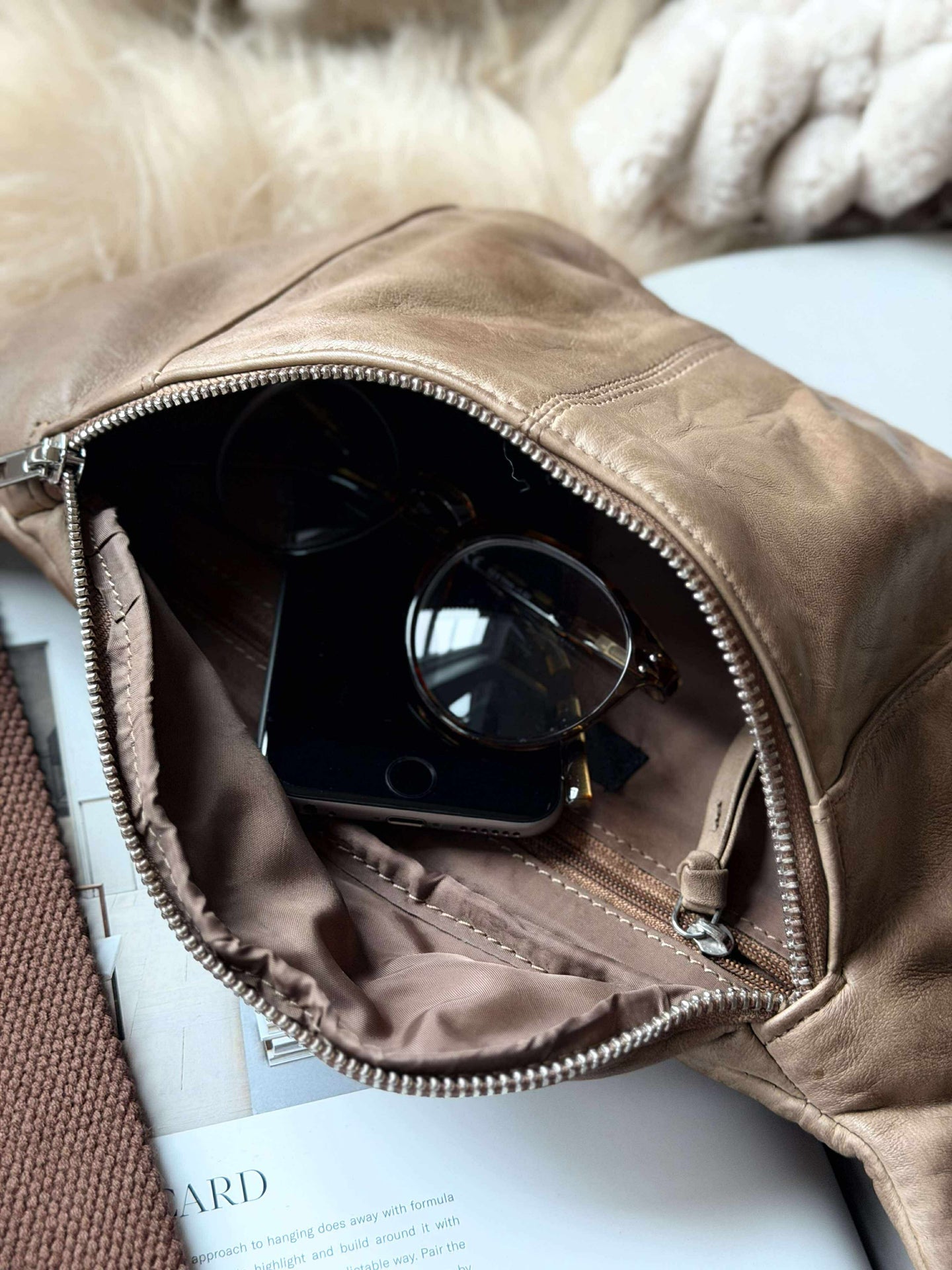 Bumbag JUNE - Nude Brown