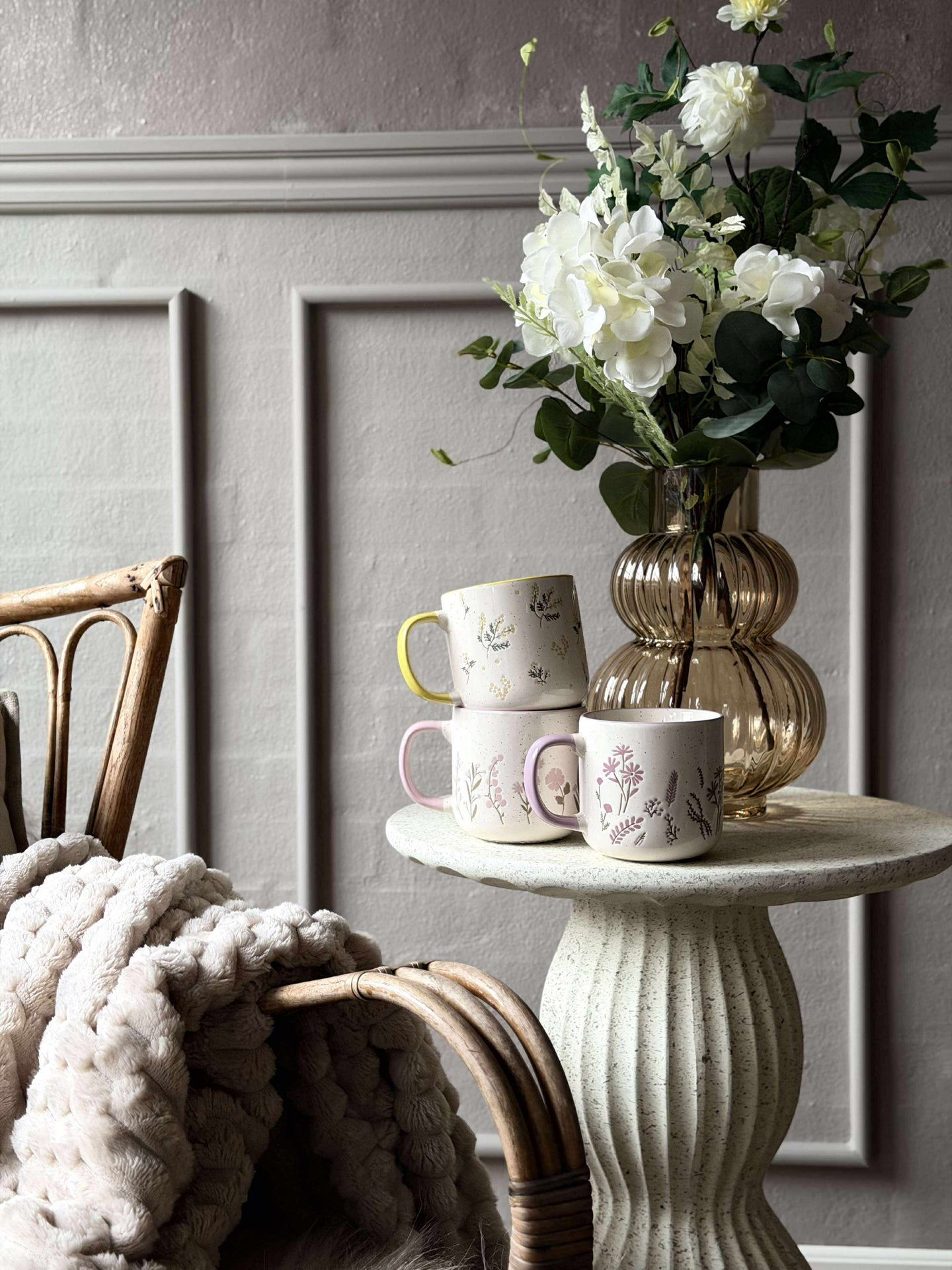 Mugg med blommor - MIX