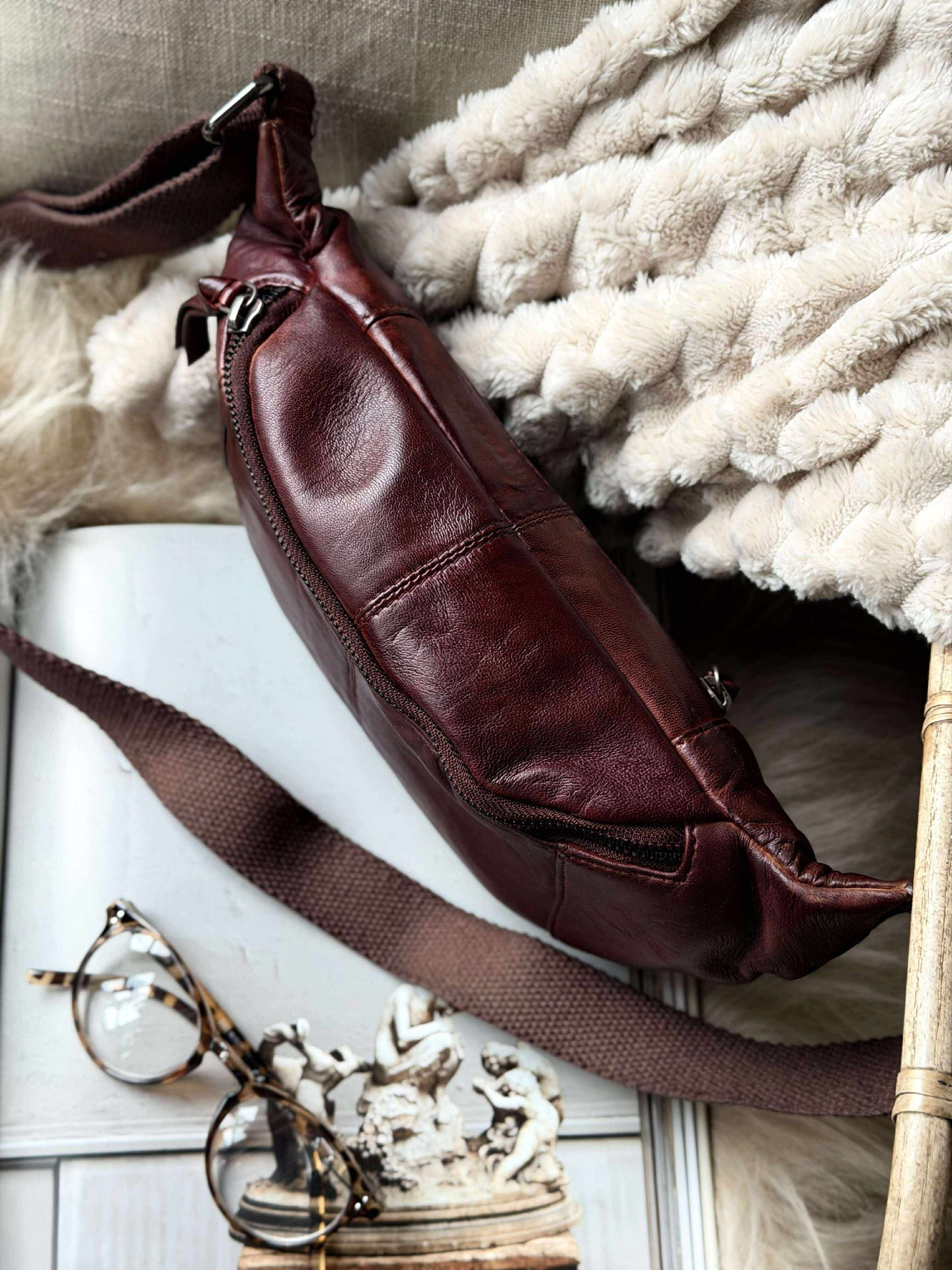 Bumbag JUNE - New Dark cognac