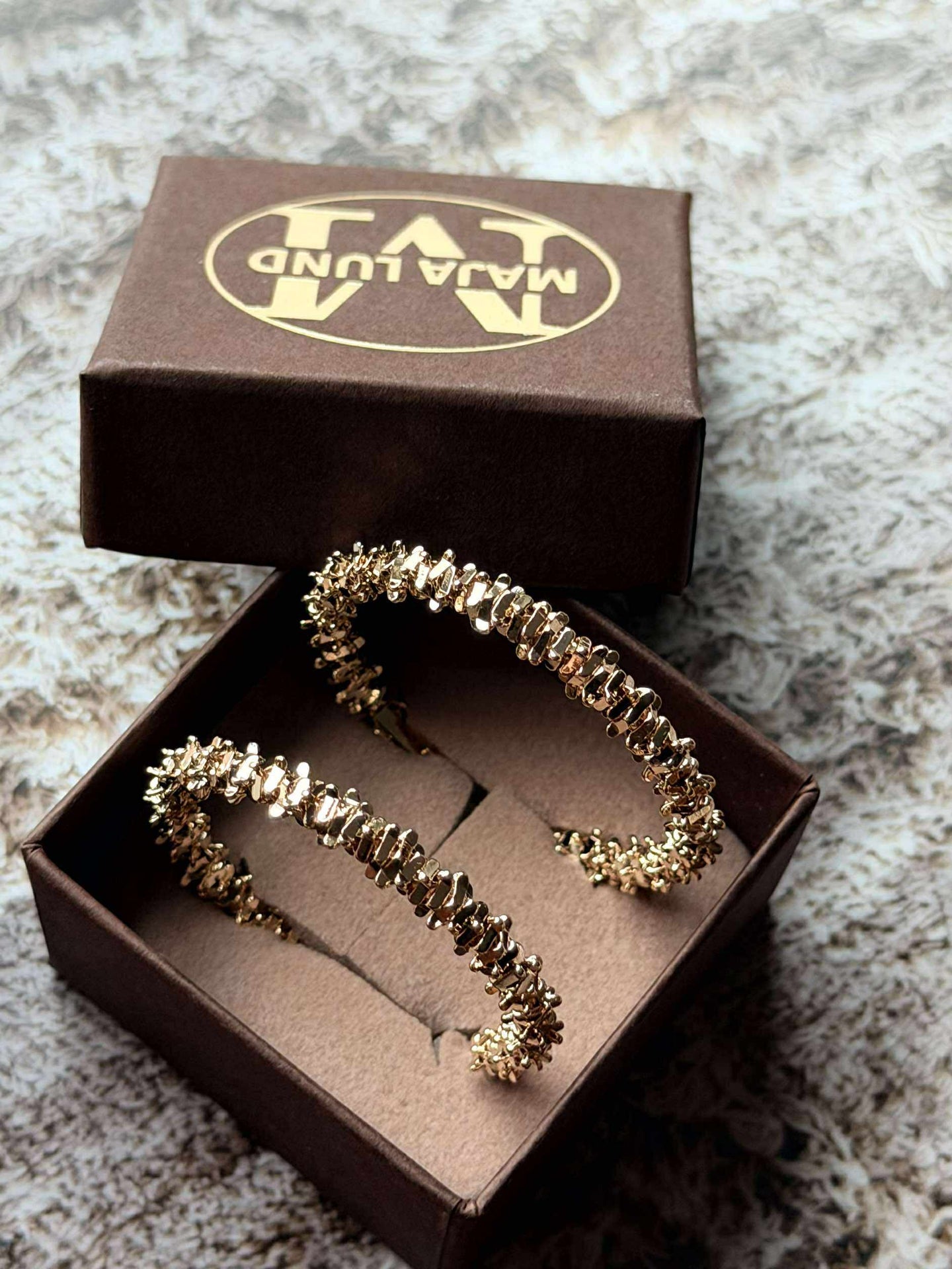 Örhängen INA Hoops Small - 18K förgyllda