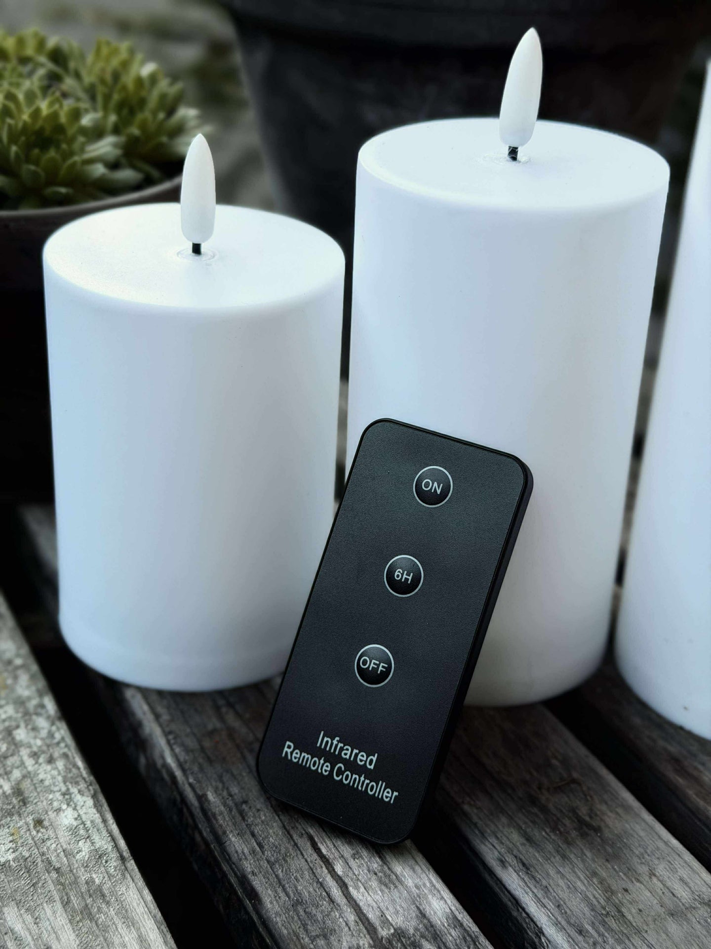 Utomhus Blockljus - Set med 3 st