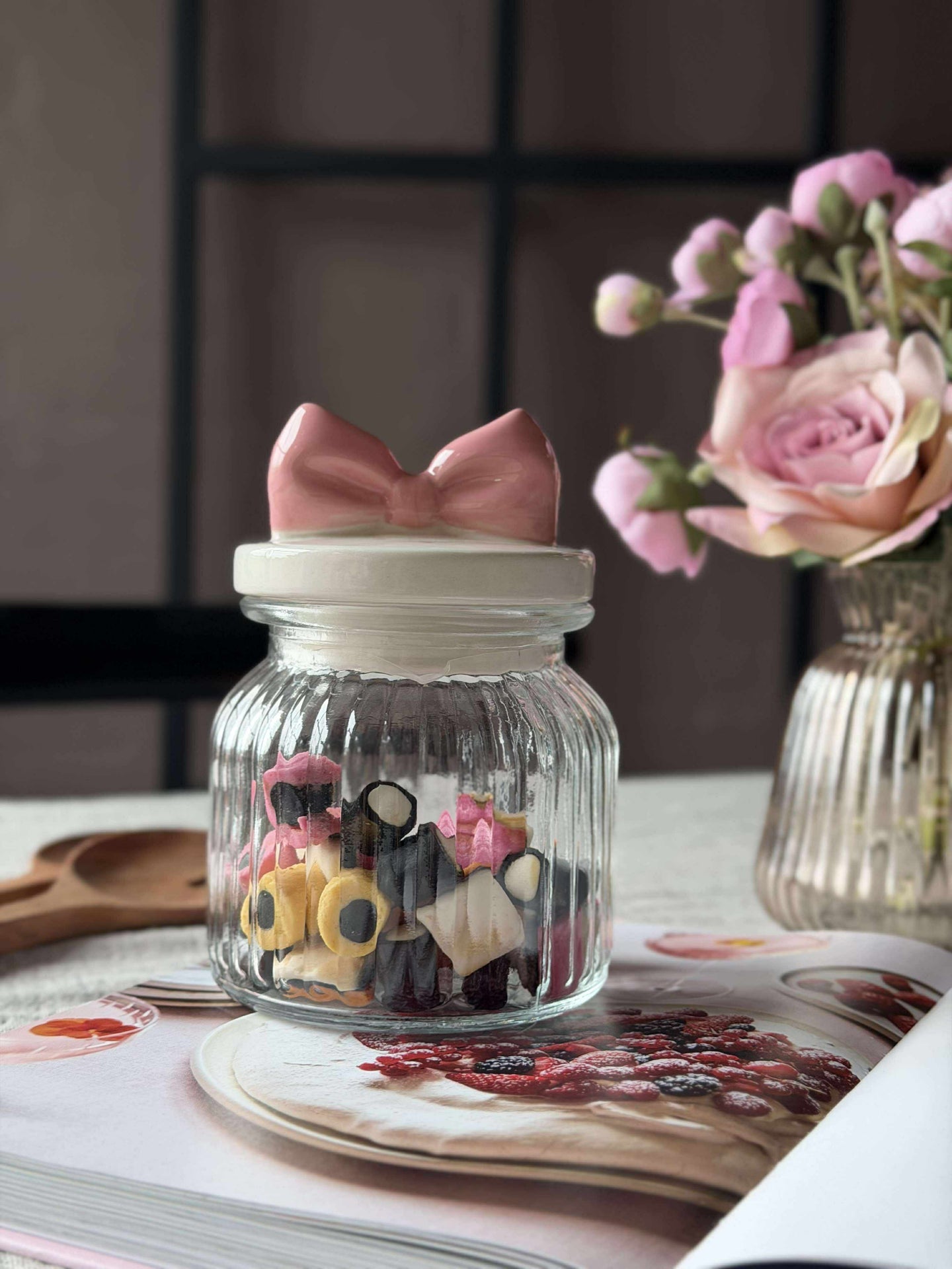 Förvaringsglas med rosett