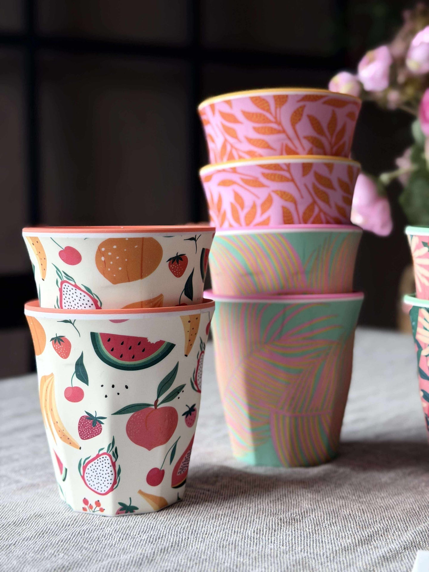 Kopp flower Melamin - Mix