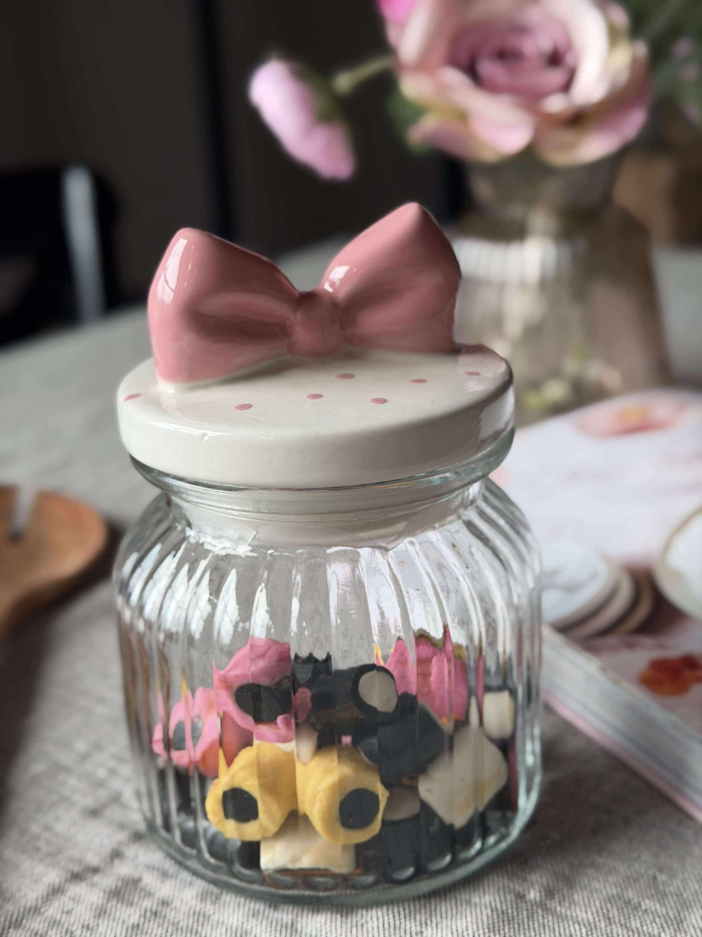 Förvaringsglas med rosett