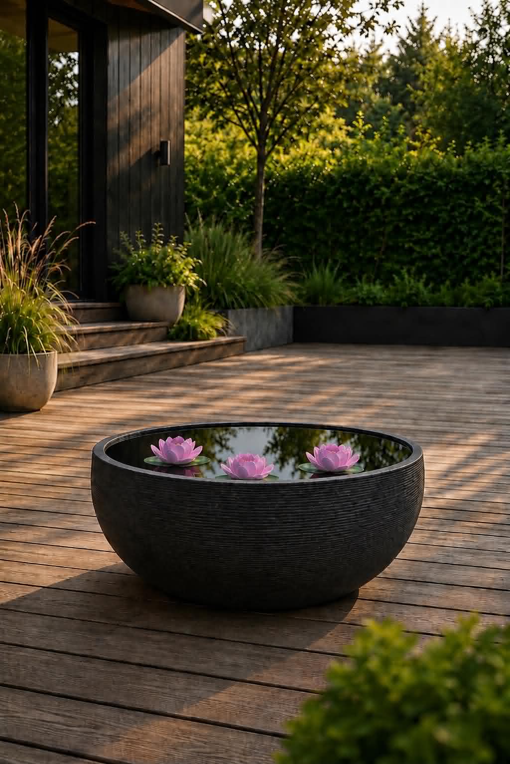 Spegelbassin black garden