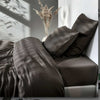 Bambu-satin bäddset, Ljus Mokka, 140x200 - 63x60