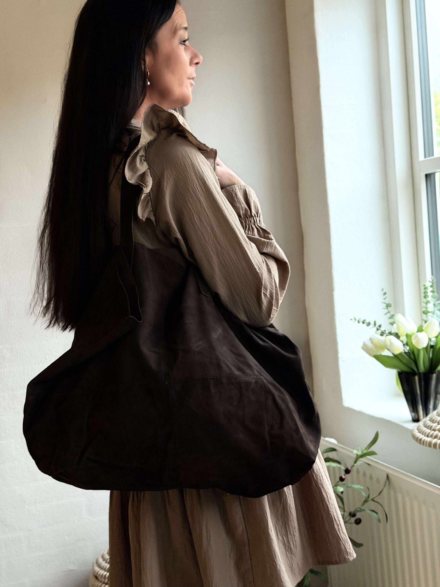 Shopper Julia Mocka - Dark coffee