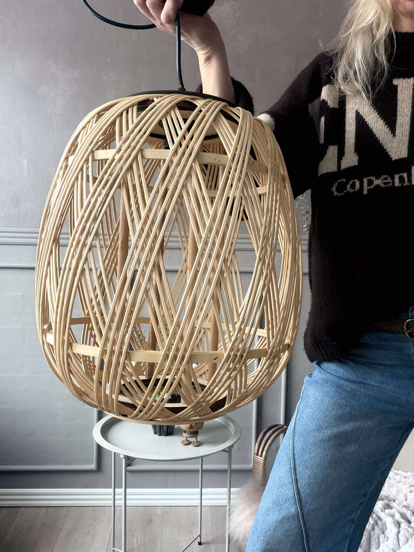 Lampa Rattan - Dia 35 cm