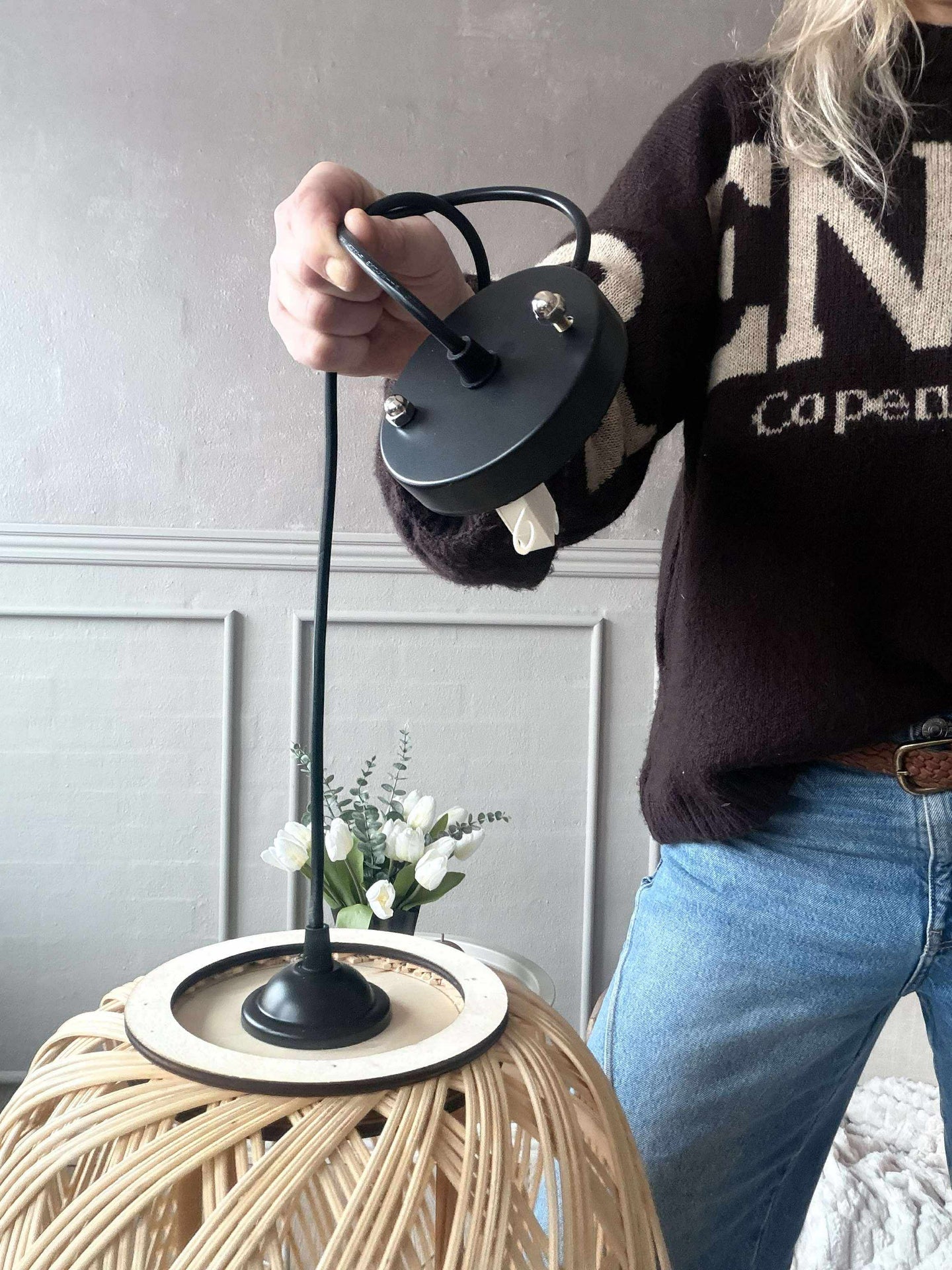 Lampa Rattan - Dia 35 cm