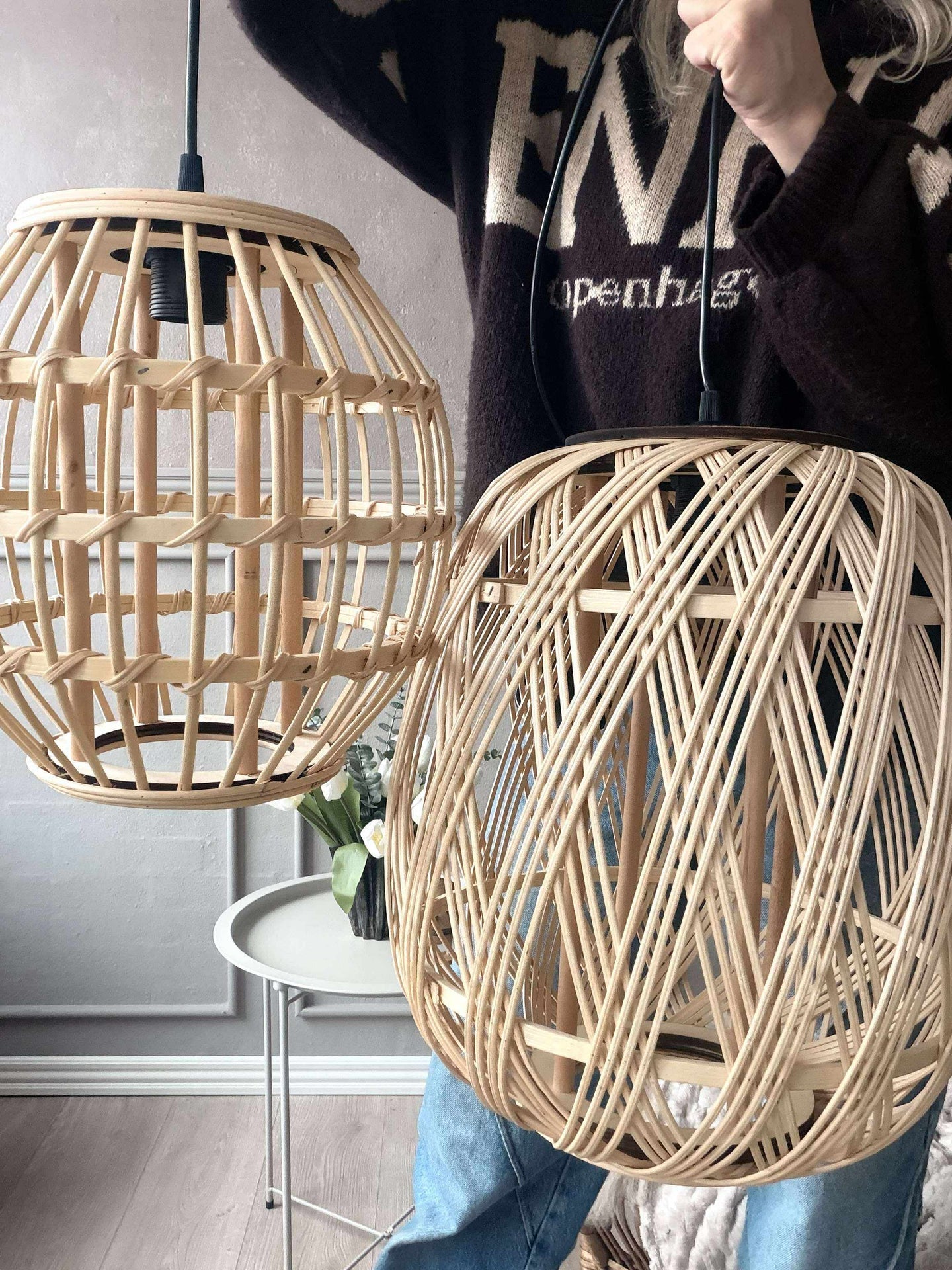 Lampa Rattan - Dia 35 cm