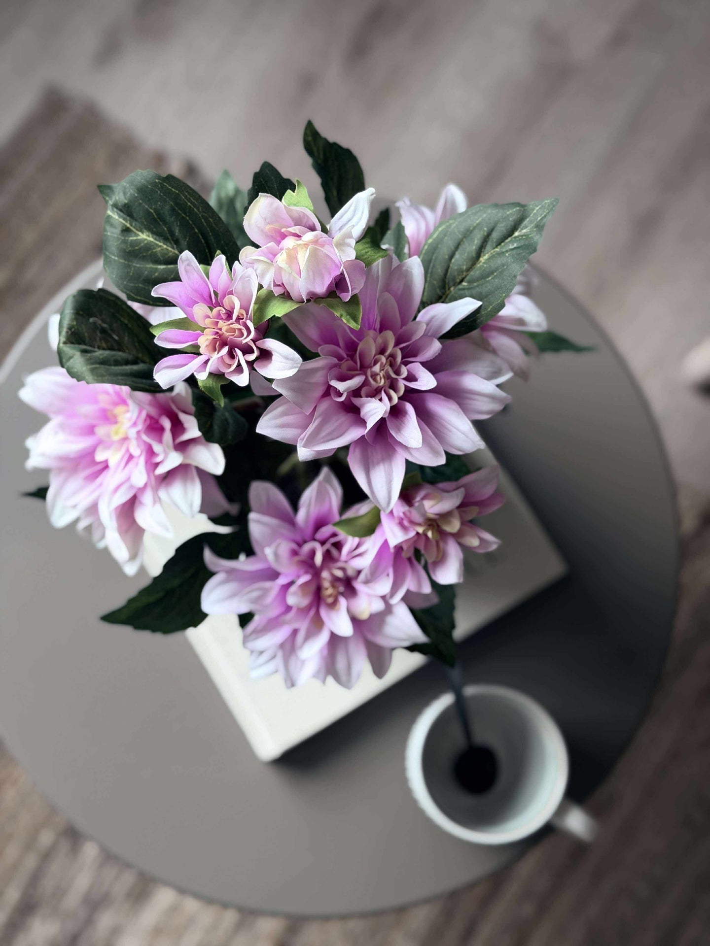 Dahlia i kruka - Ljusrosa