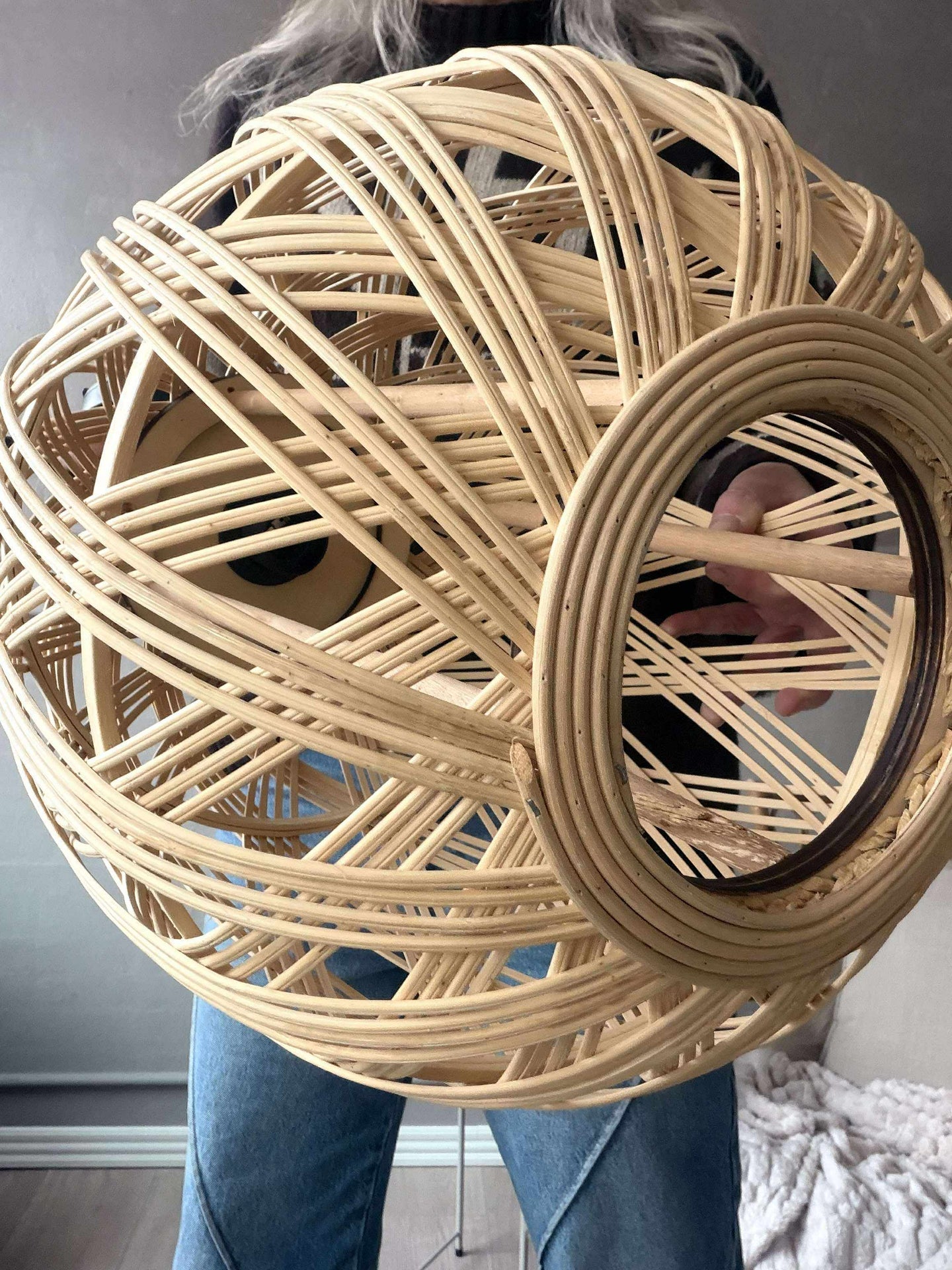 Lampa Rattan - Dia 35 cm