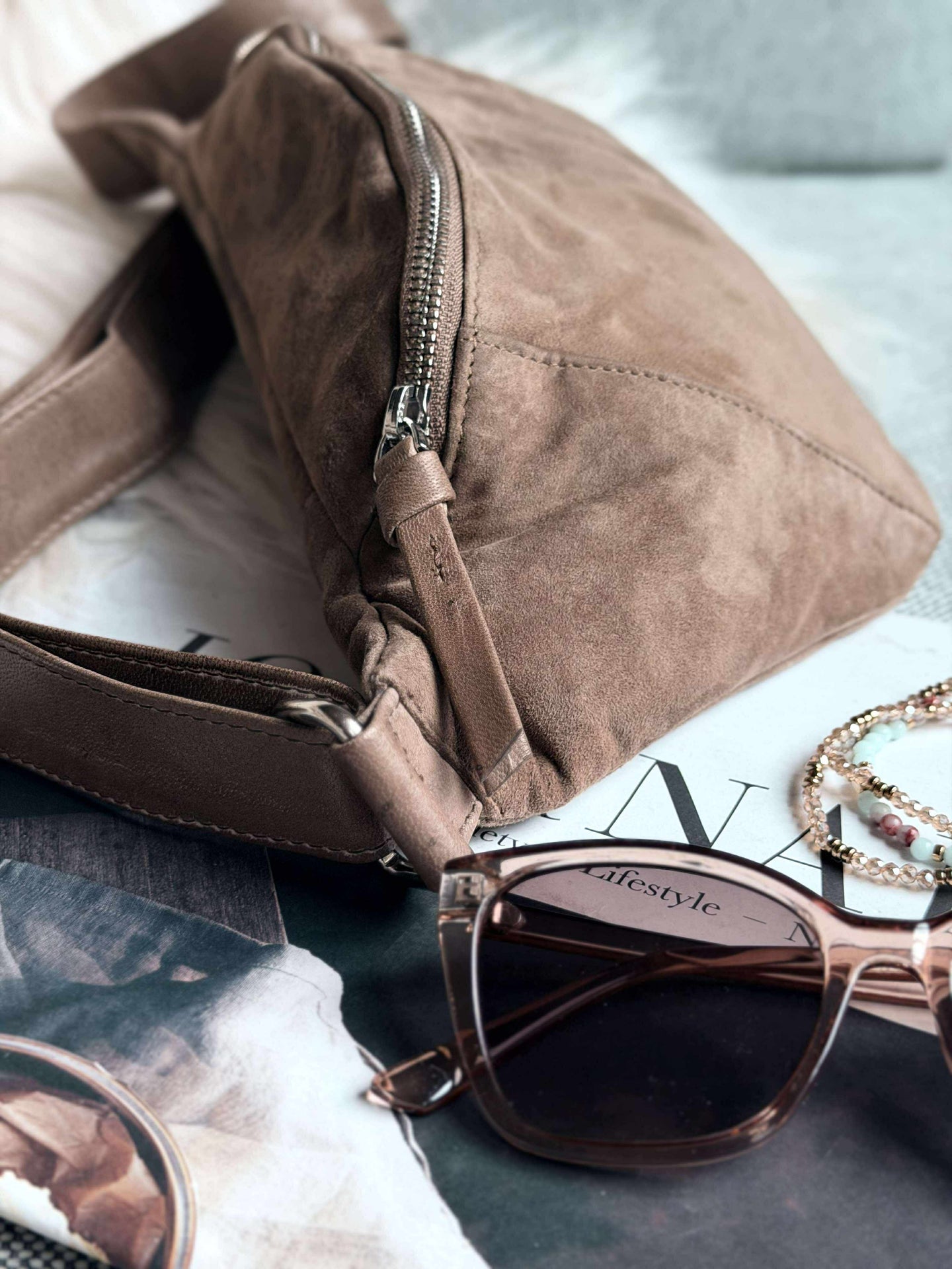 Bumbag JUNE Ruskinn - Nude brown
