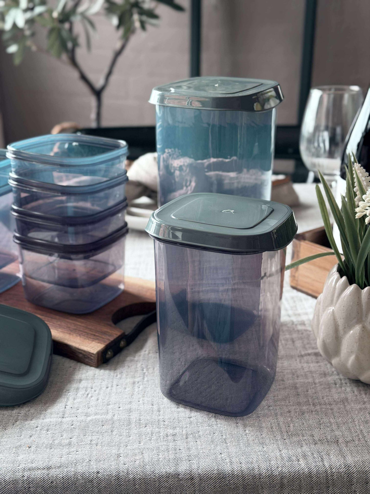 Förvaringsburkar – Set med 8 st