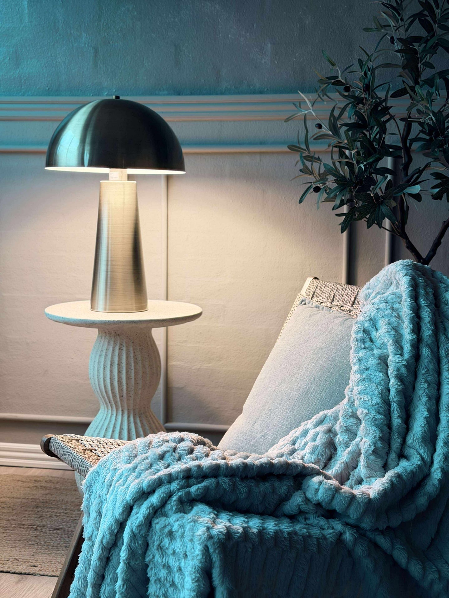 Stor bordslampa - Gold