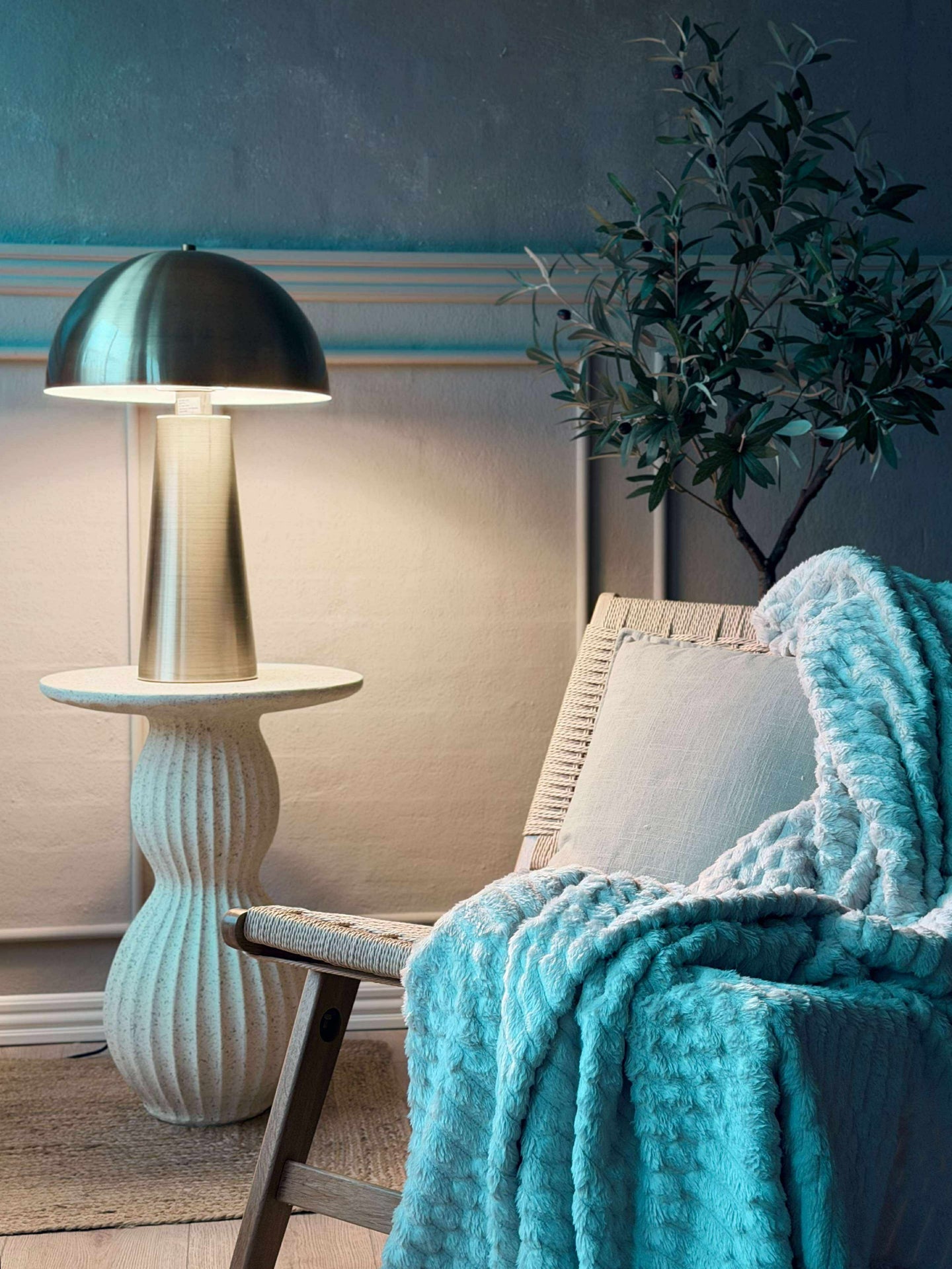 Stor bordslampa - Gold