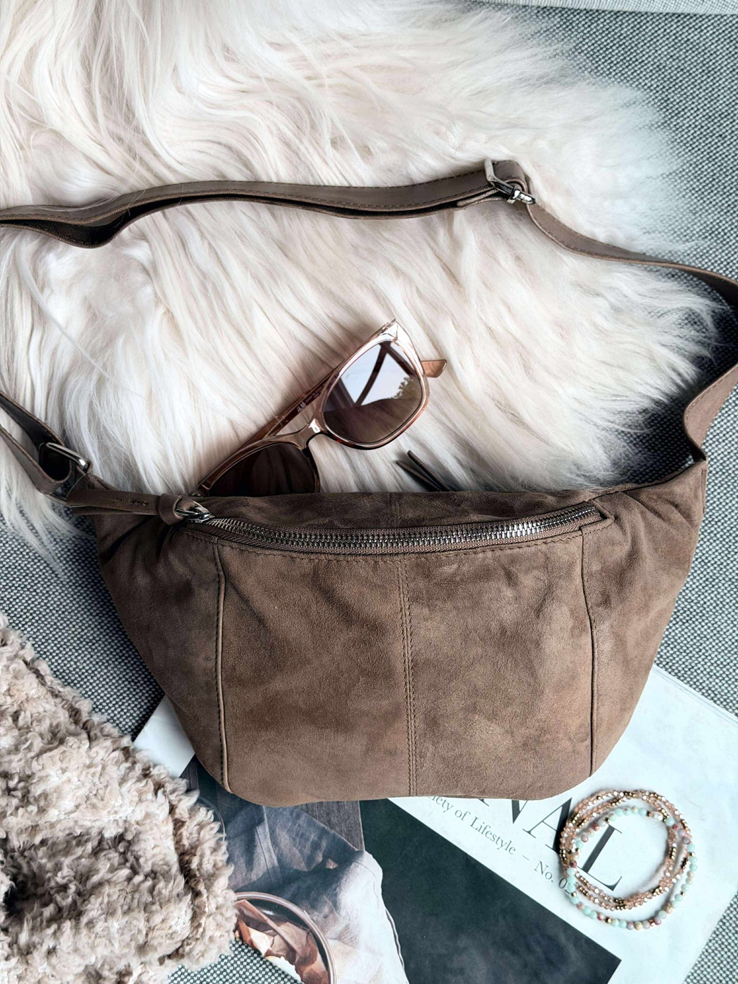Bumbag JUNE Ruskinn - Nude brown