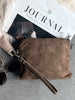 Crossbody clutch ALICE - Nude brown