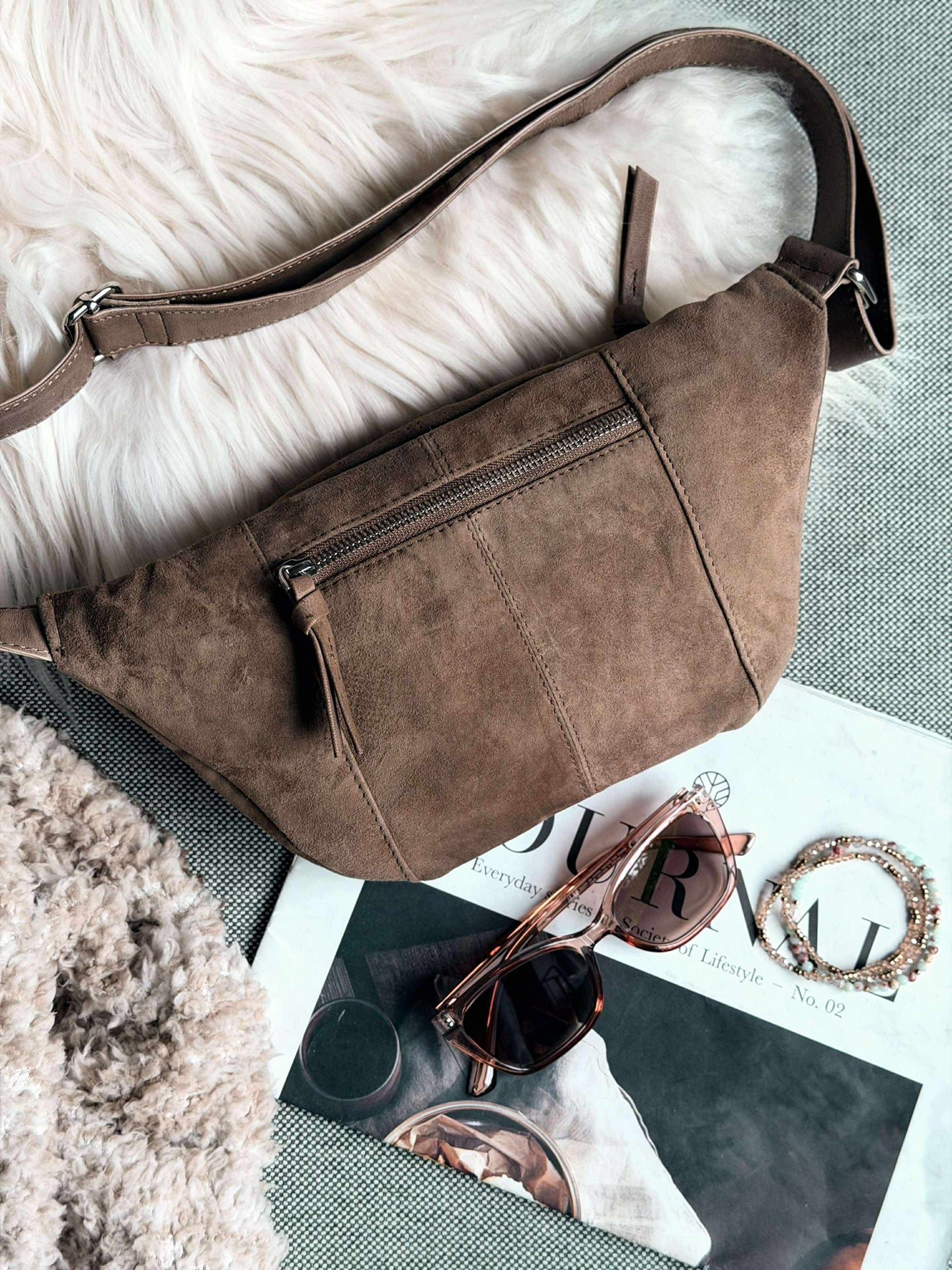 Bumbag JUNE Ruskinn - Nude brown