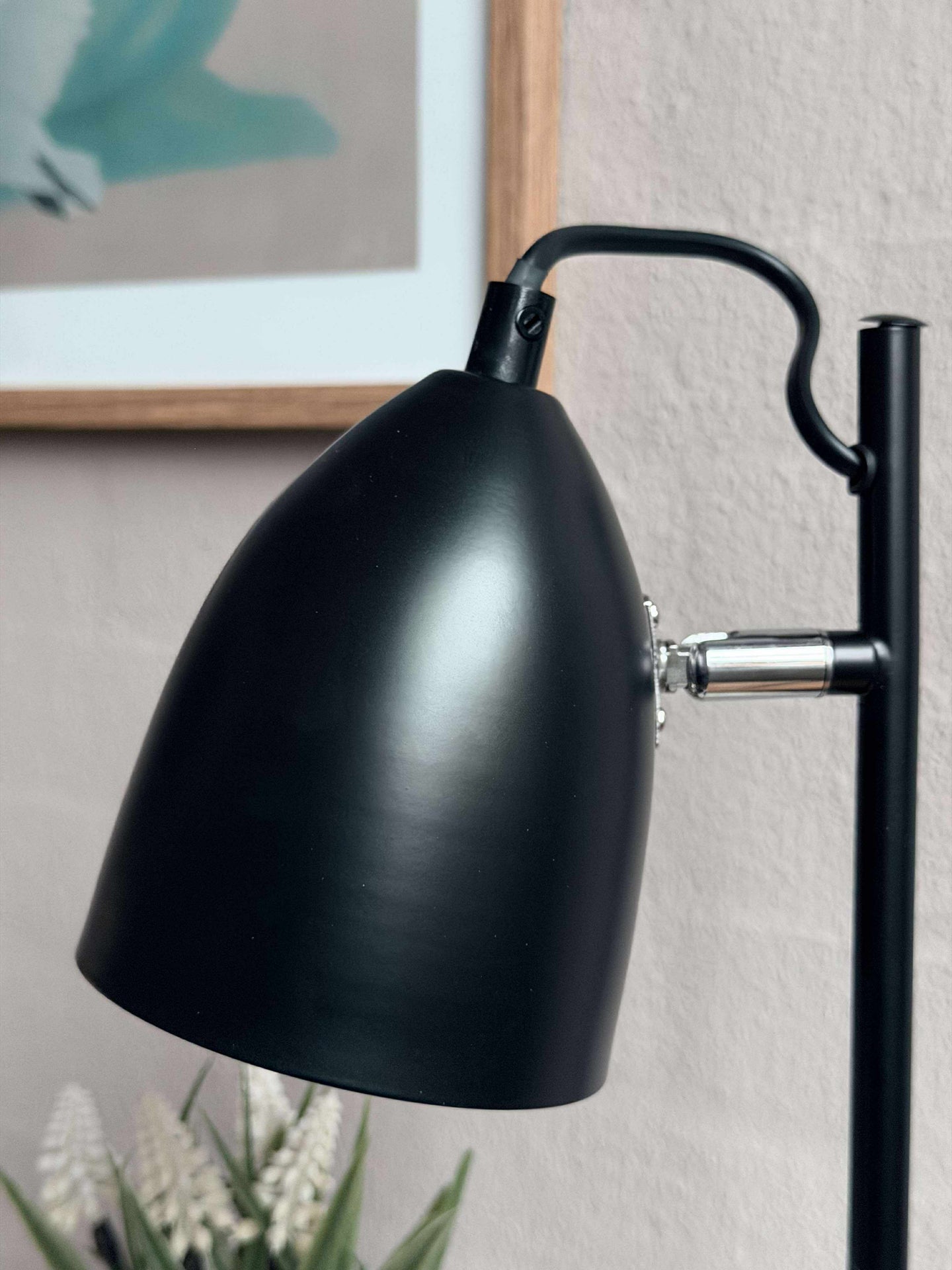 Bordslampa - Svart metall