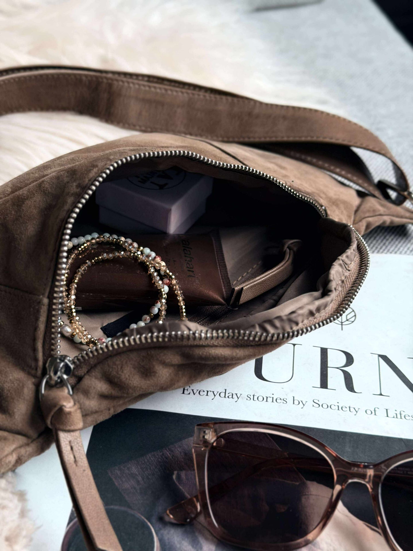 Bumbag JUNE Ruskinn - Nude brown