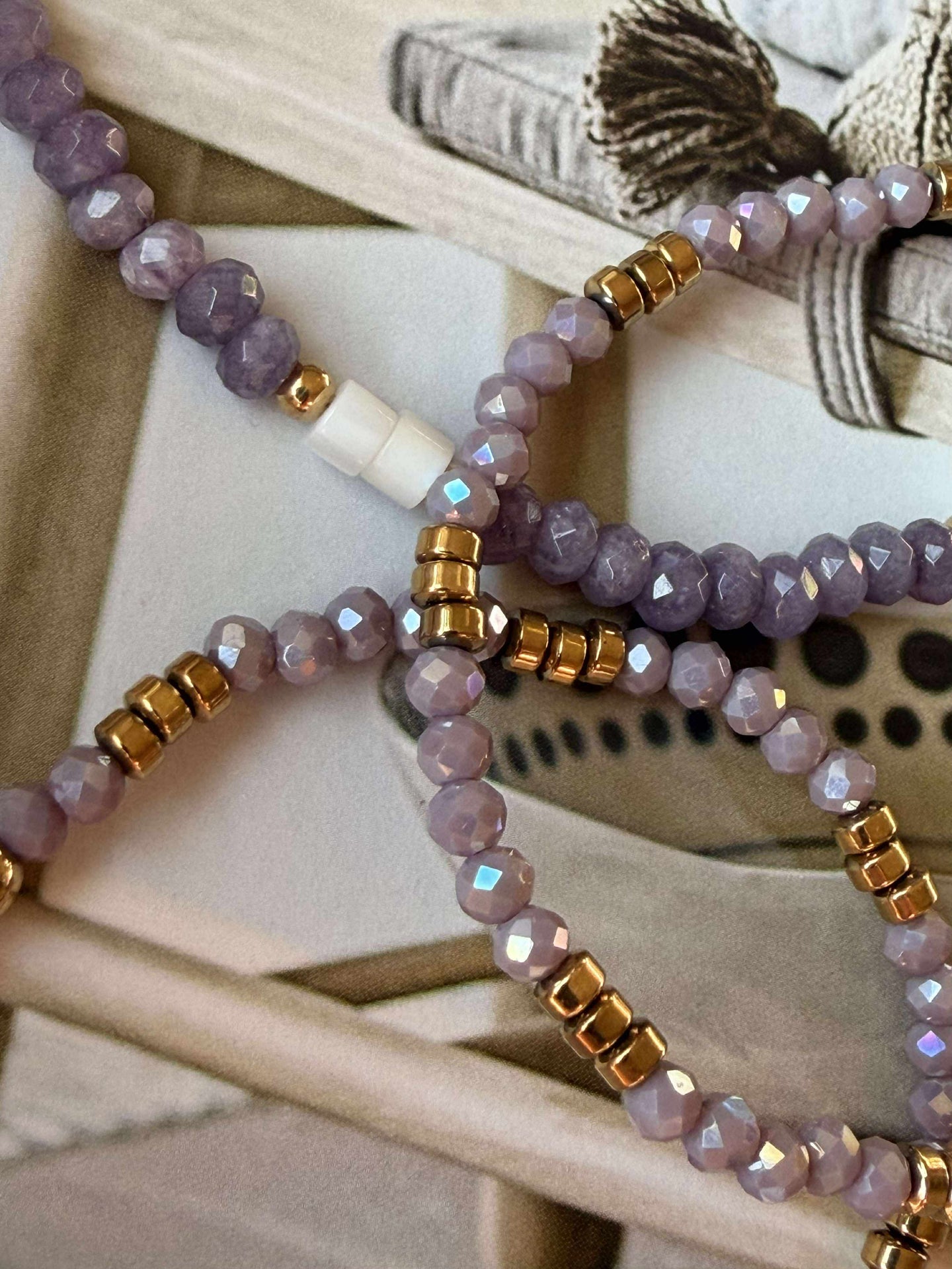 Armband Sarabella Lavendel – Set med 3 st