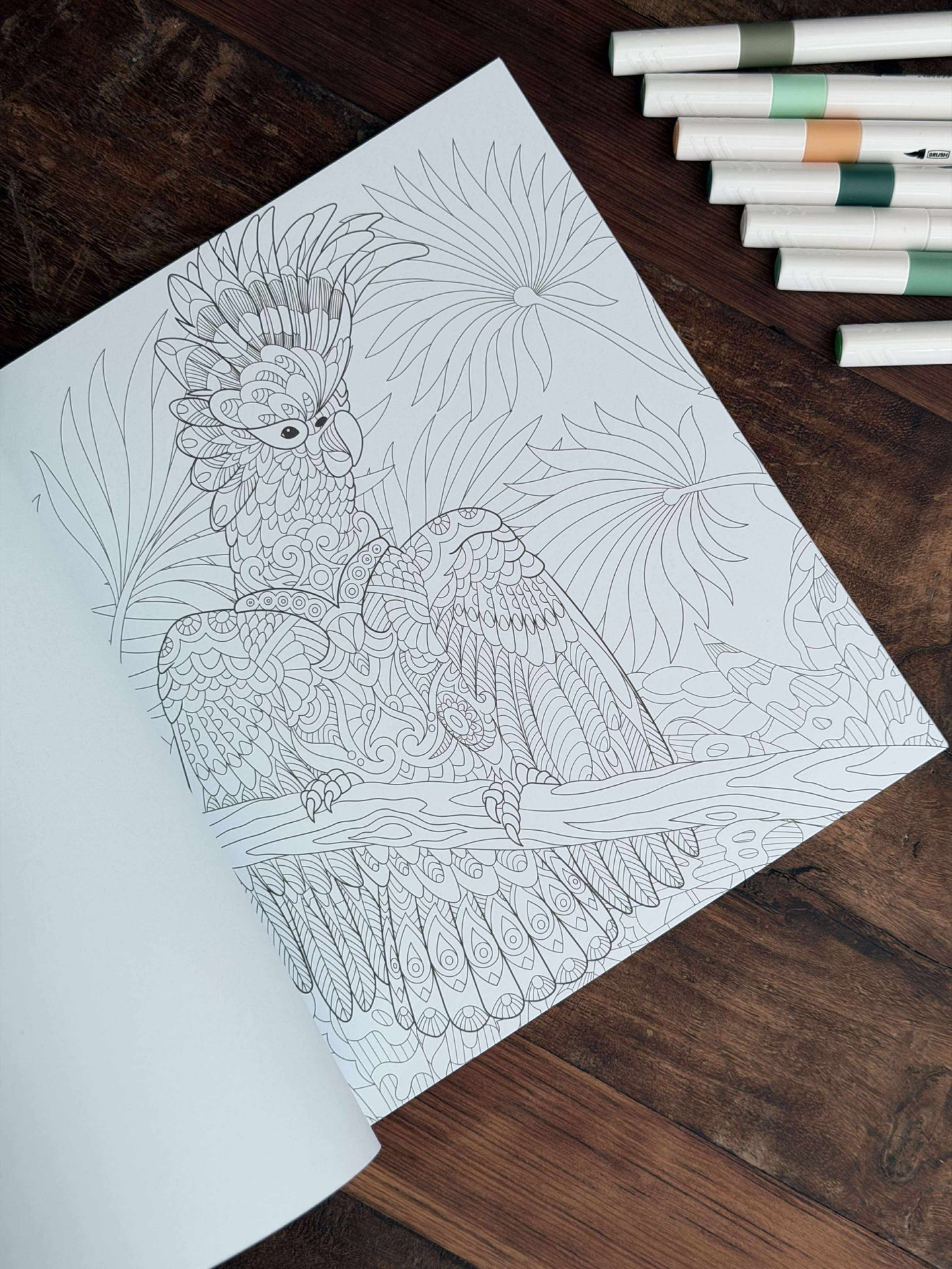 Målarbok för vuxna - Låt oss Utforska Djungeln MIX