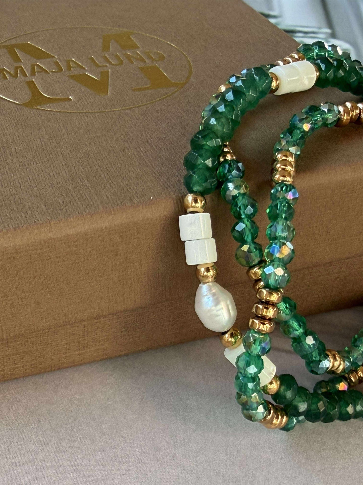 Armband Sarabella Emerald – Set med 3 st